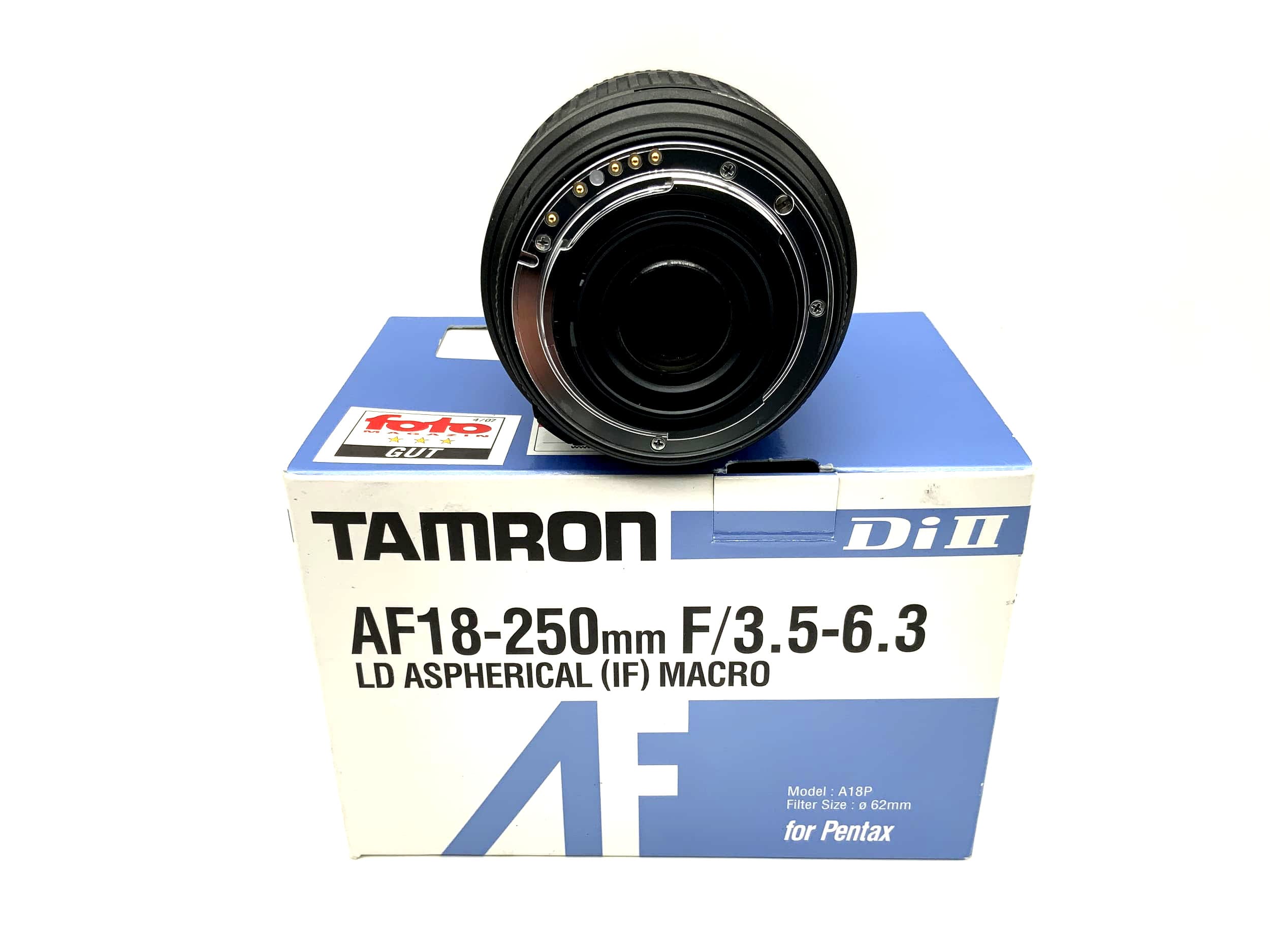 Tamron 18-250mm 1:3.5-6.3 Lens Di II LD Aspherical (IF) Macro (Pentax K AF)