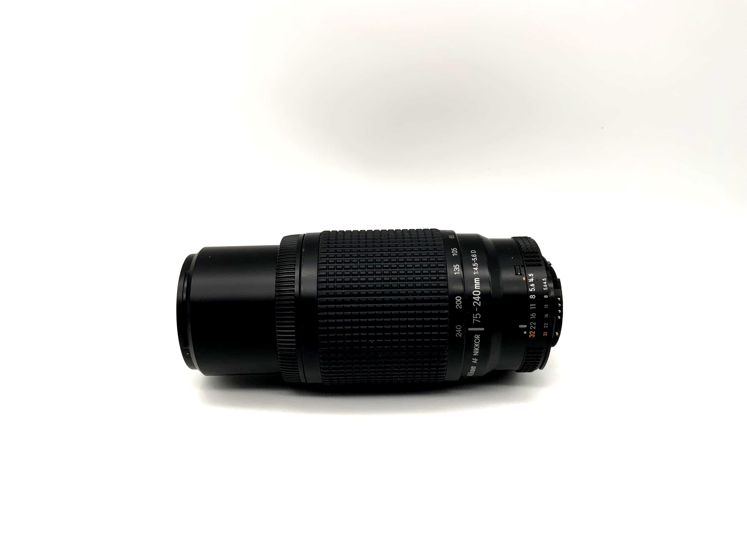 Nikon 75-240mm 1:4.5-5.6 D Lens AF Nikkor Camera Camera Lens (Nikon AF)