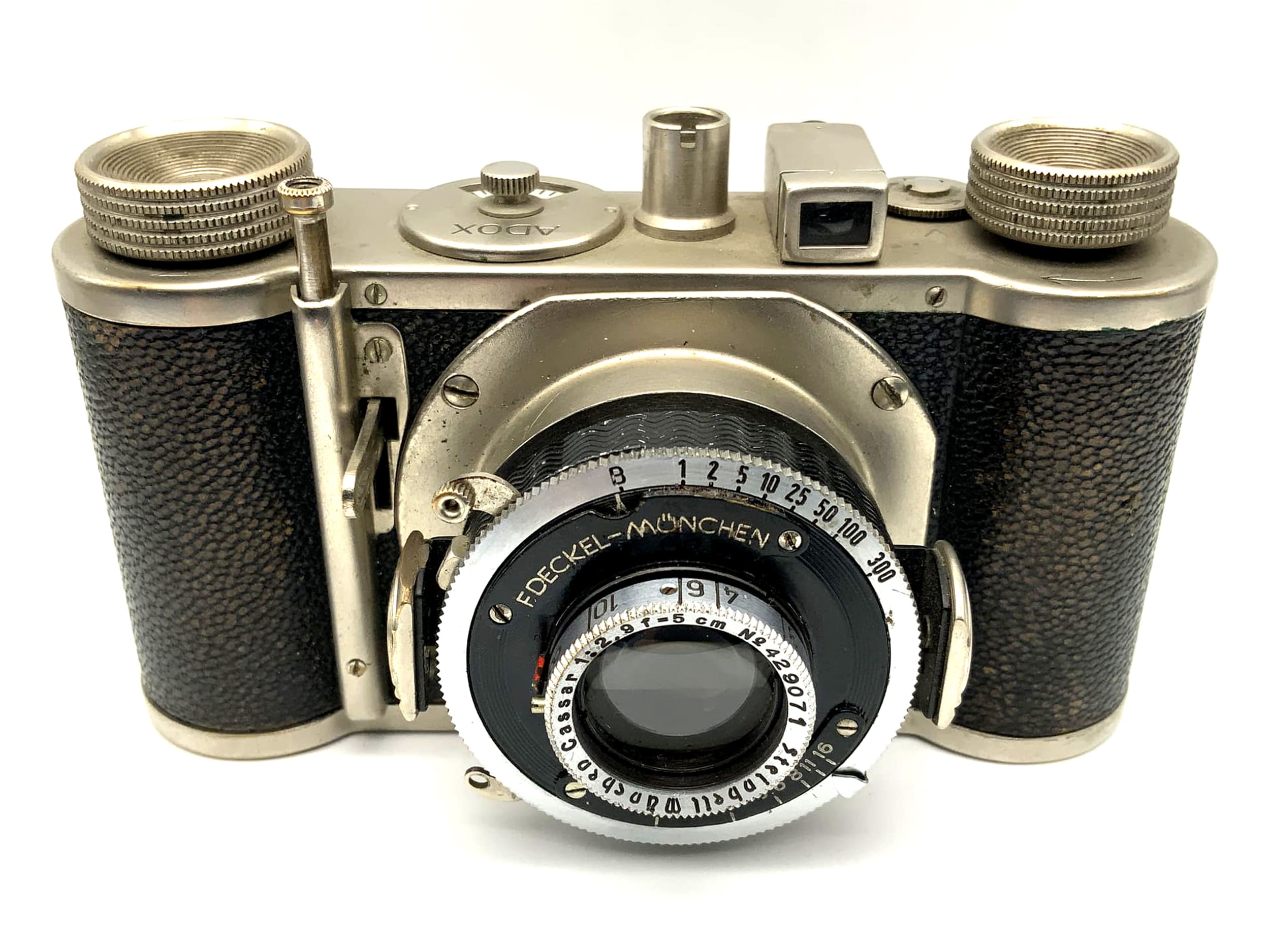 Adox Adrette viewfinder camera with Steinheil München Cassar 1:2.9 f=5cm Compur