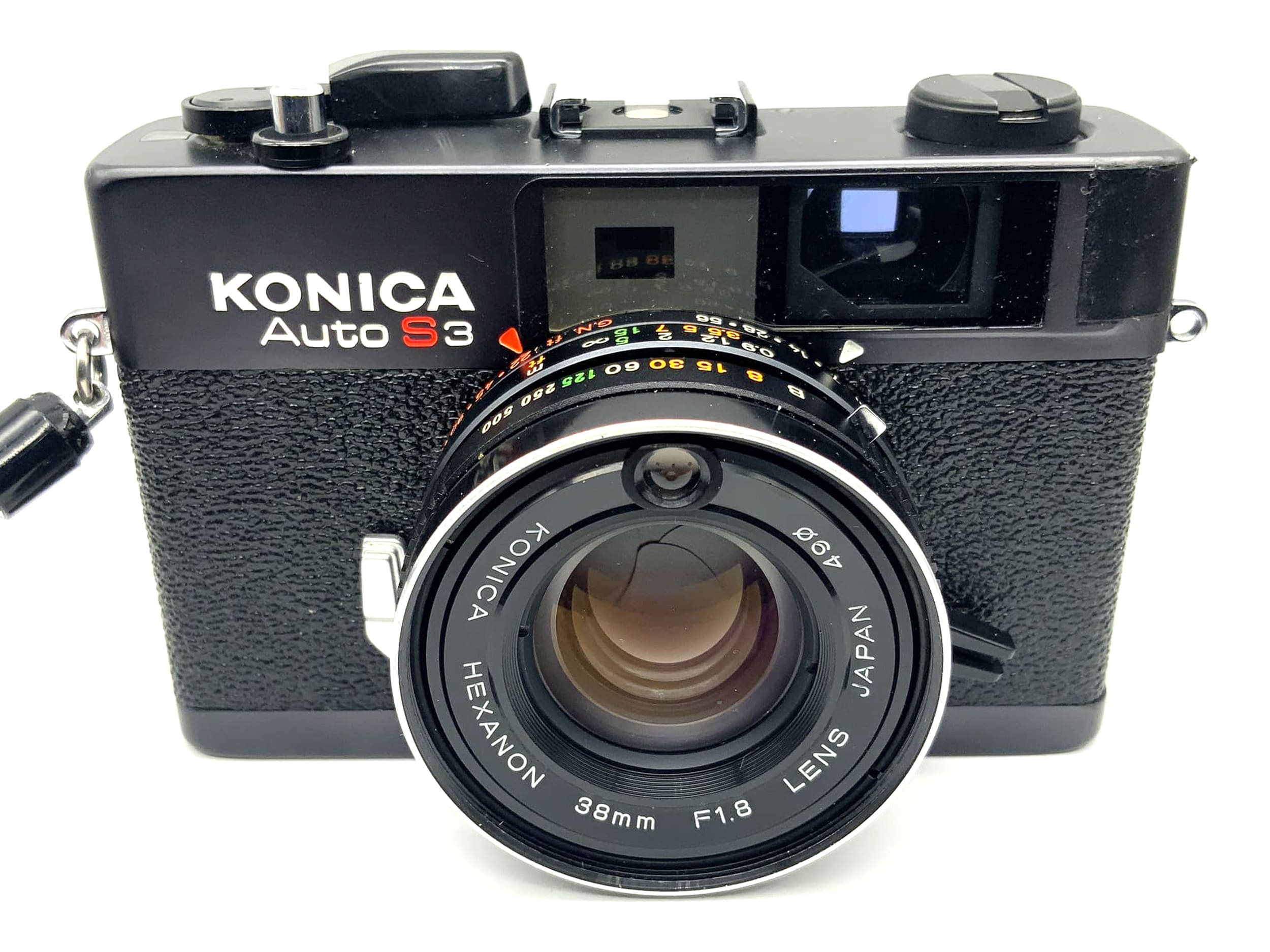 Konica Auto S3 viewfinder camera with Hexanon F1.8 38mm compact camera analog camera