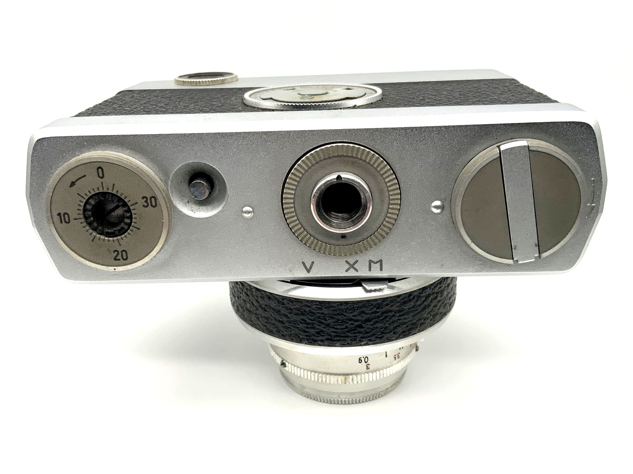 Pentacon Werra viewfinder camera with Carl Zeiss Tessar 2.8/50 Prestor RVS black