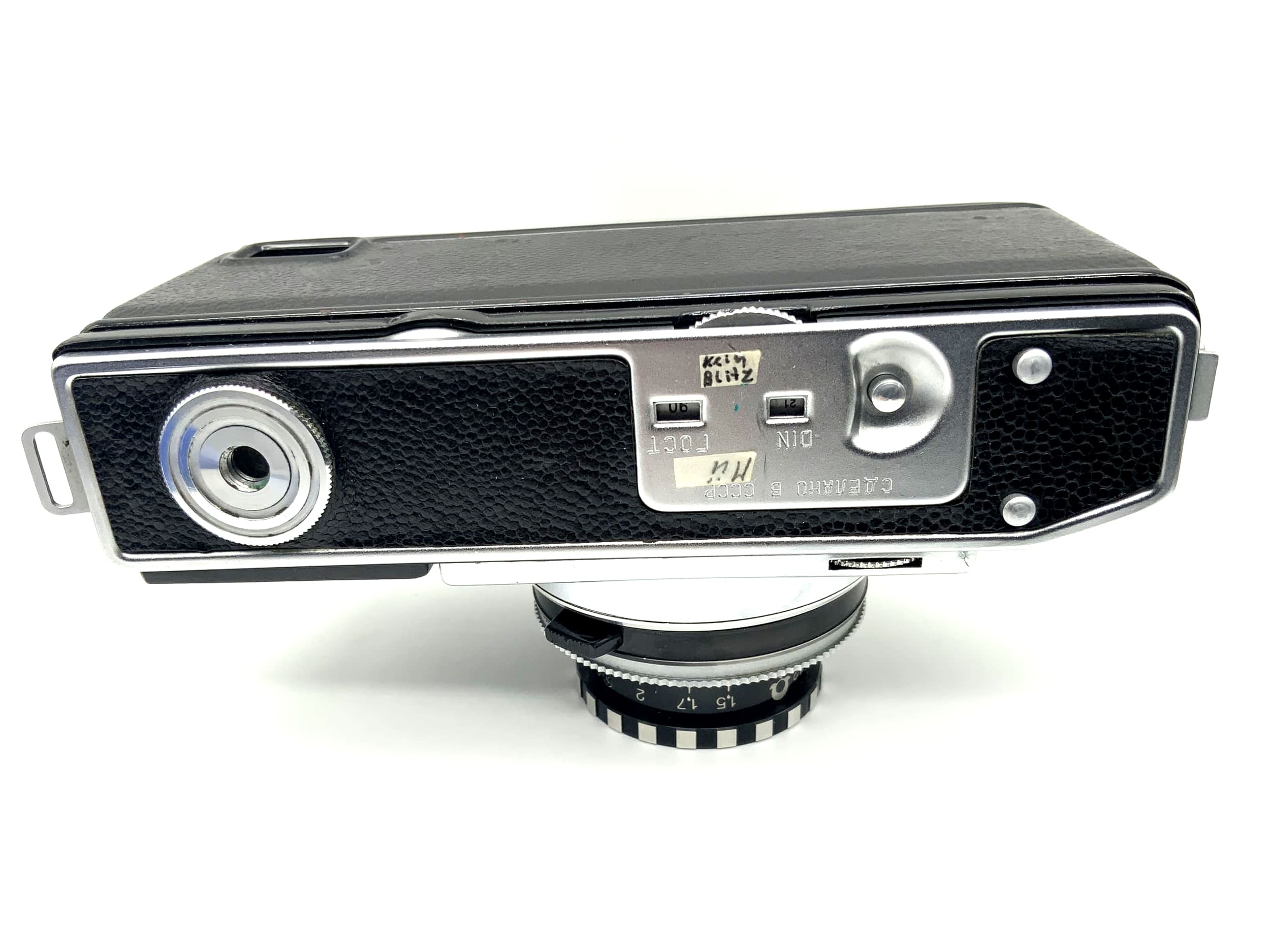 GOMZ Voskhod viewfinder camera with Lomo T-48 2.8/45 compact camera analog camera