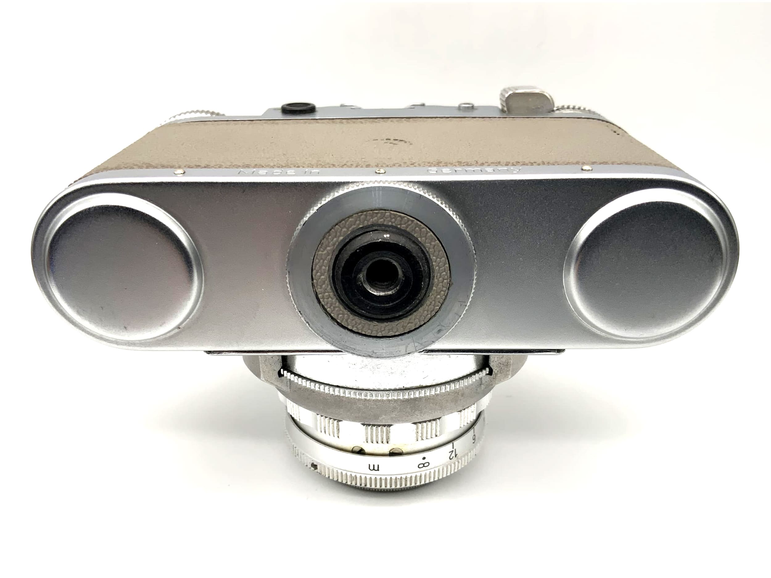 Braun Paxette viewfinder camera + Steinheil München Cassarit 2.8/45 Prontor-SVS grey