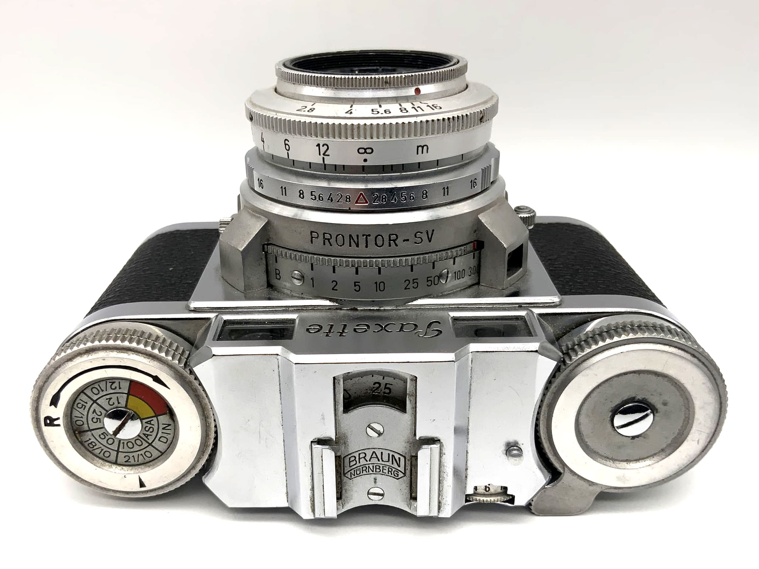 Braun Paxette viewfinder camera + Steinheil München Cassarit 1:2.8 f=45mm Prontor-SV
