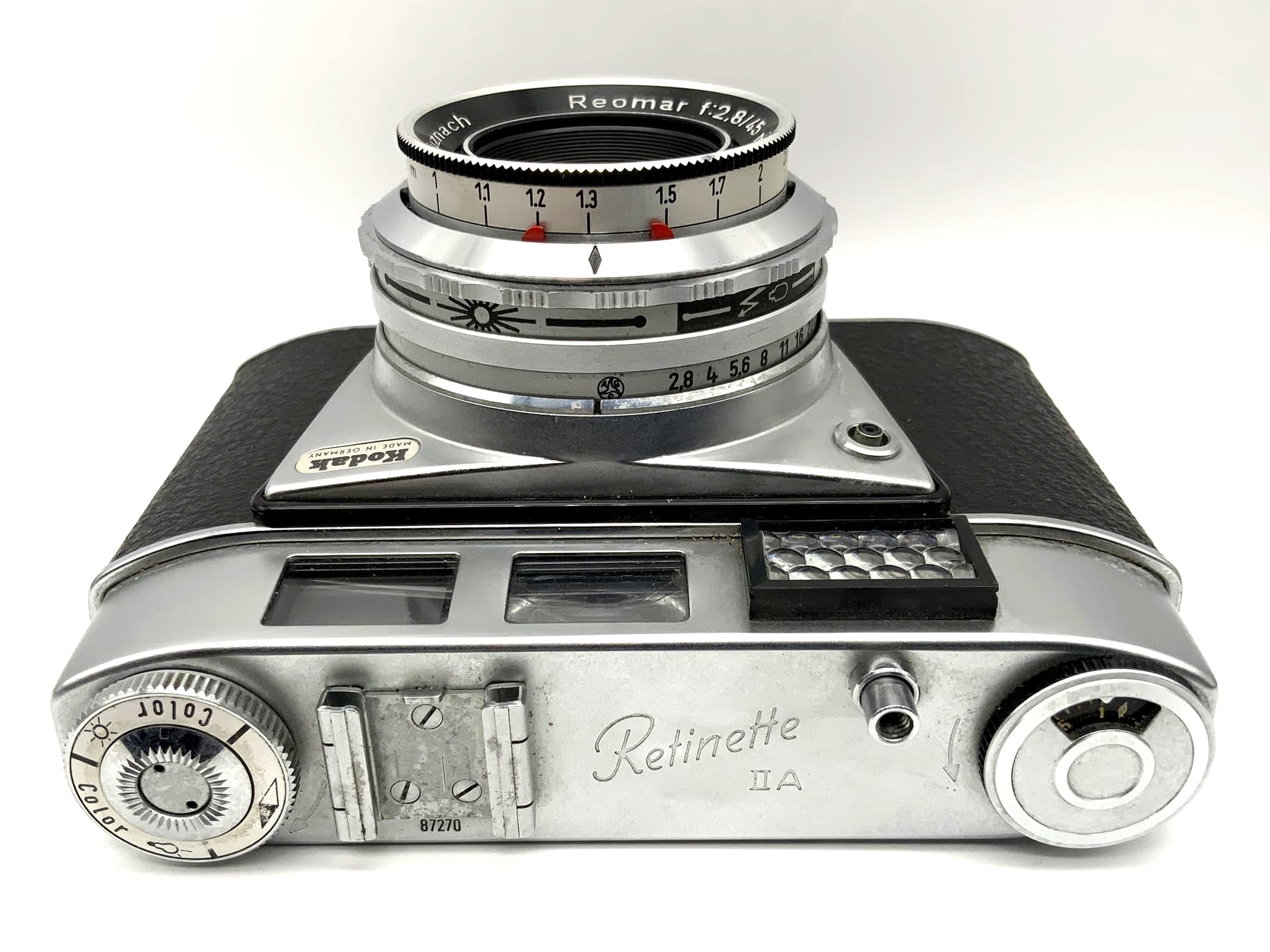 Kodak Retinette IIA with Schneider Kreuznach Reomar f:2.8/45mm Prontormat