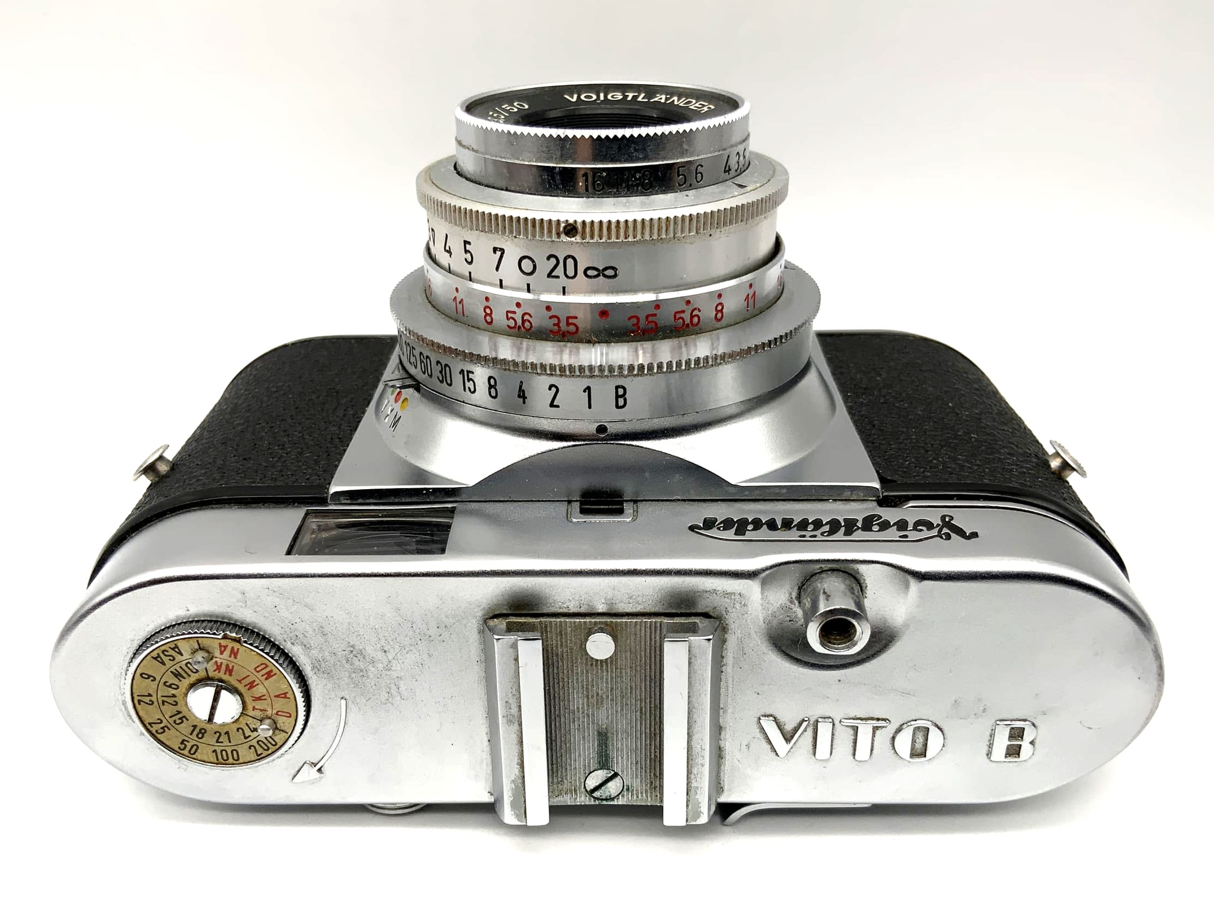 Voigtländer Vito B with Color-Skopar 1:3.5/50 small viewfinder camera Prontor-SVS