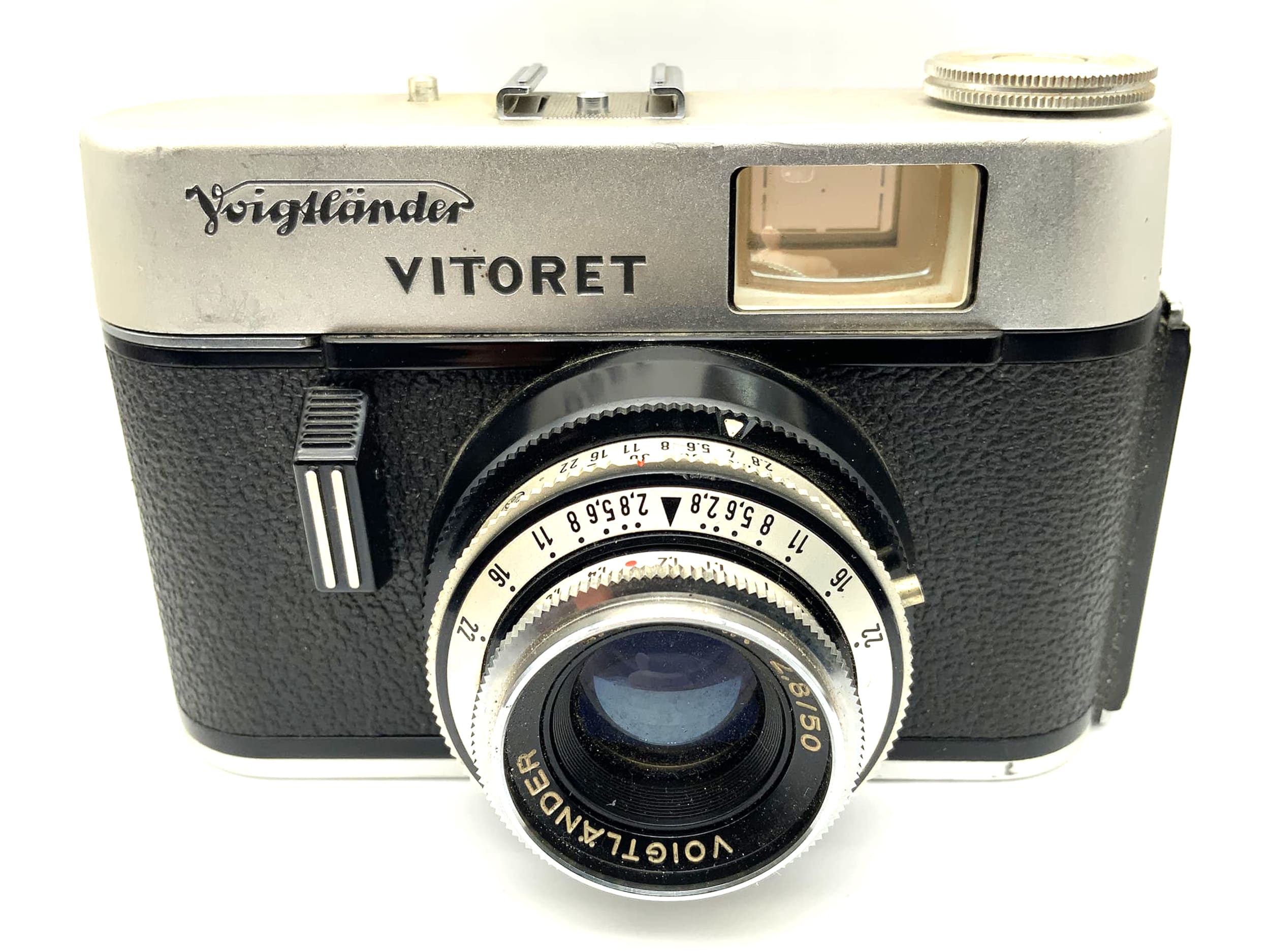 Voigtländer Vitoret viewfinder camera with Lanthar 2.8/50 Prontor 125