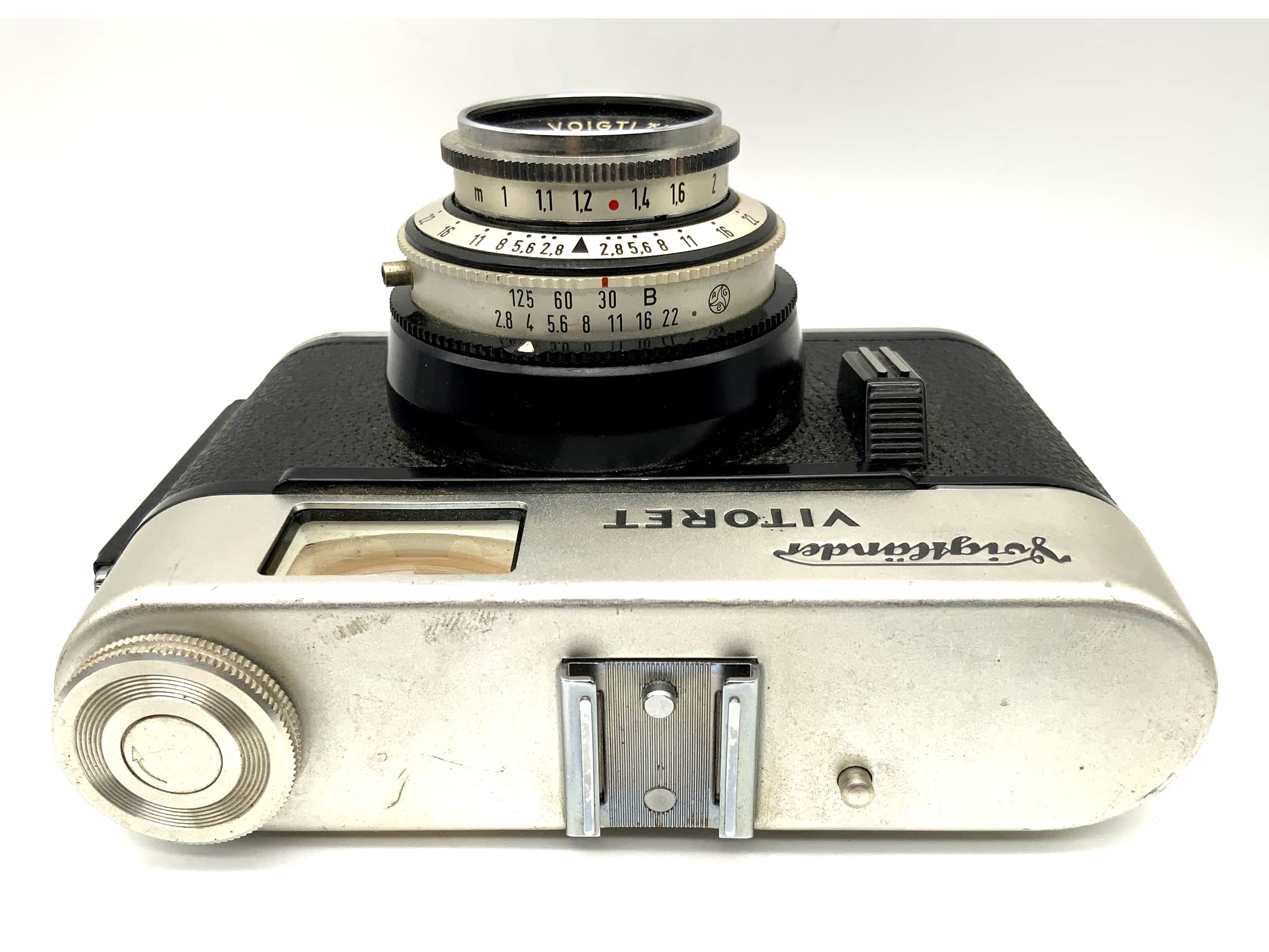 Voigtländer Vitoret viewfinder camera with Lanthar 2.8/50 Prontor 125