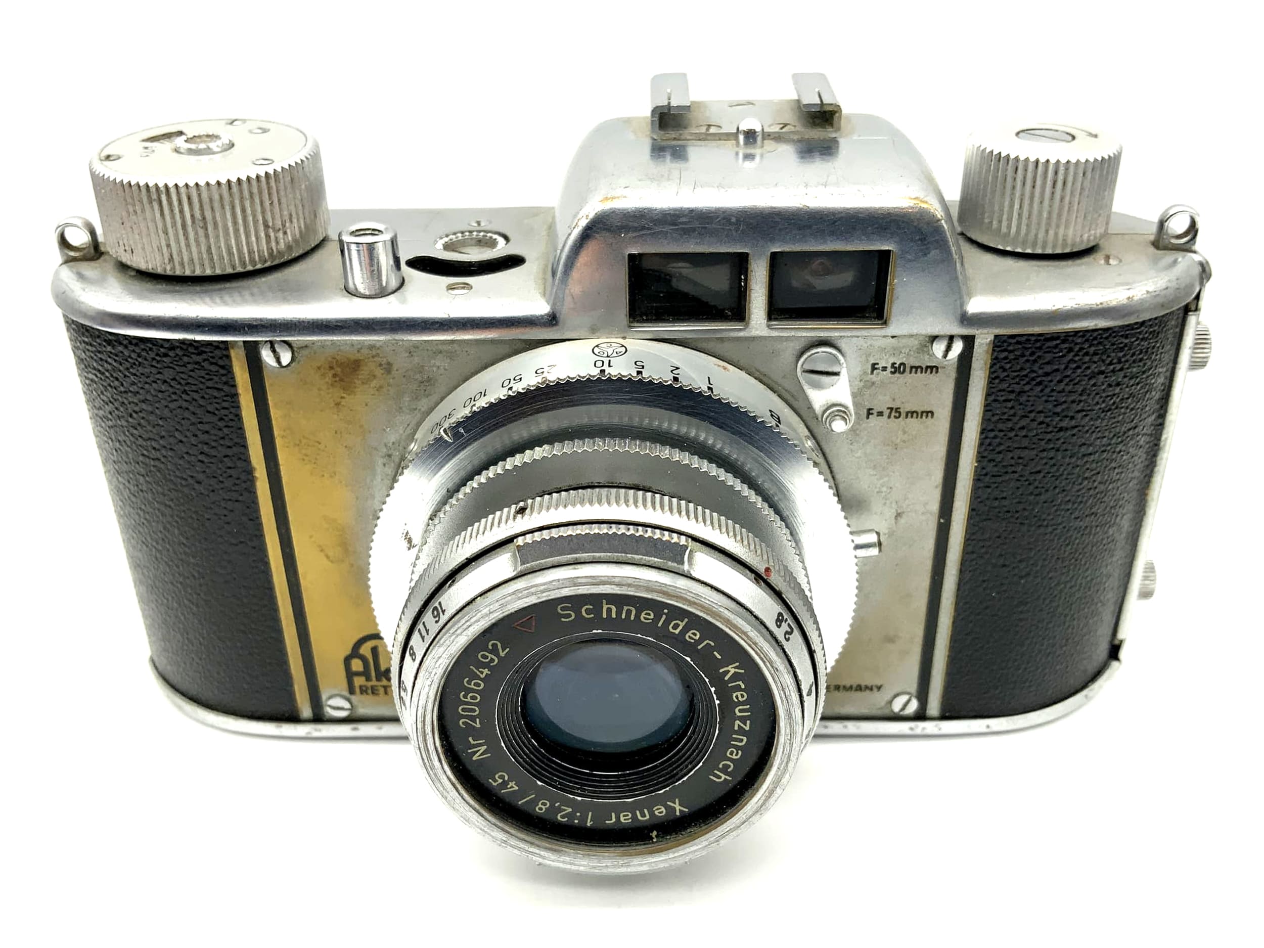 Aka Akarette viewfinder camera with Schneider Kreuznach Xenar 2.8/45mm lens