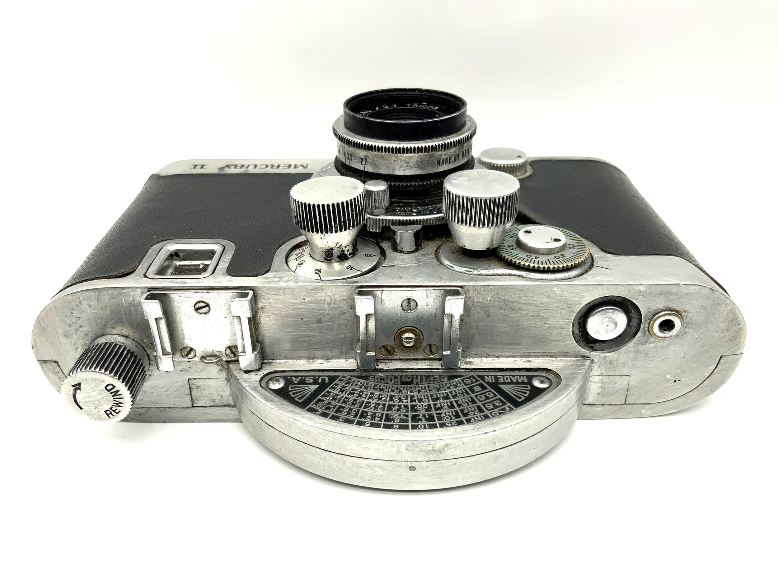 Mercury II viewfinder camera with Universal Tricor 2.7/35 compact camera analog camera