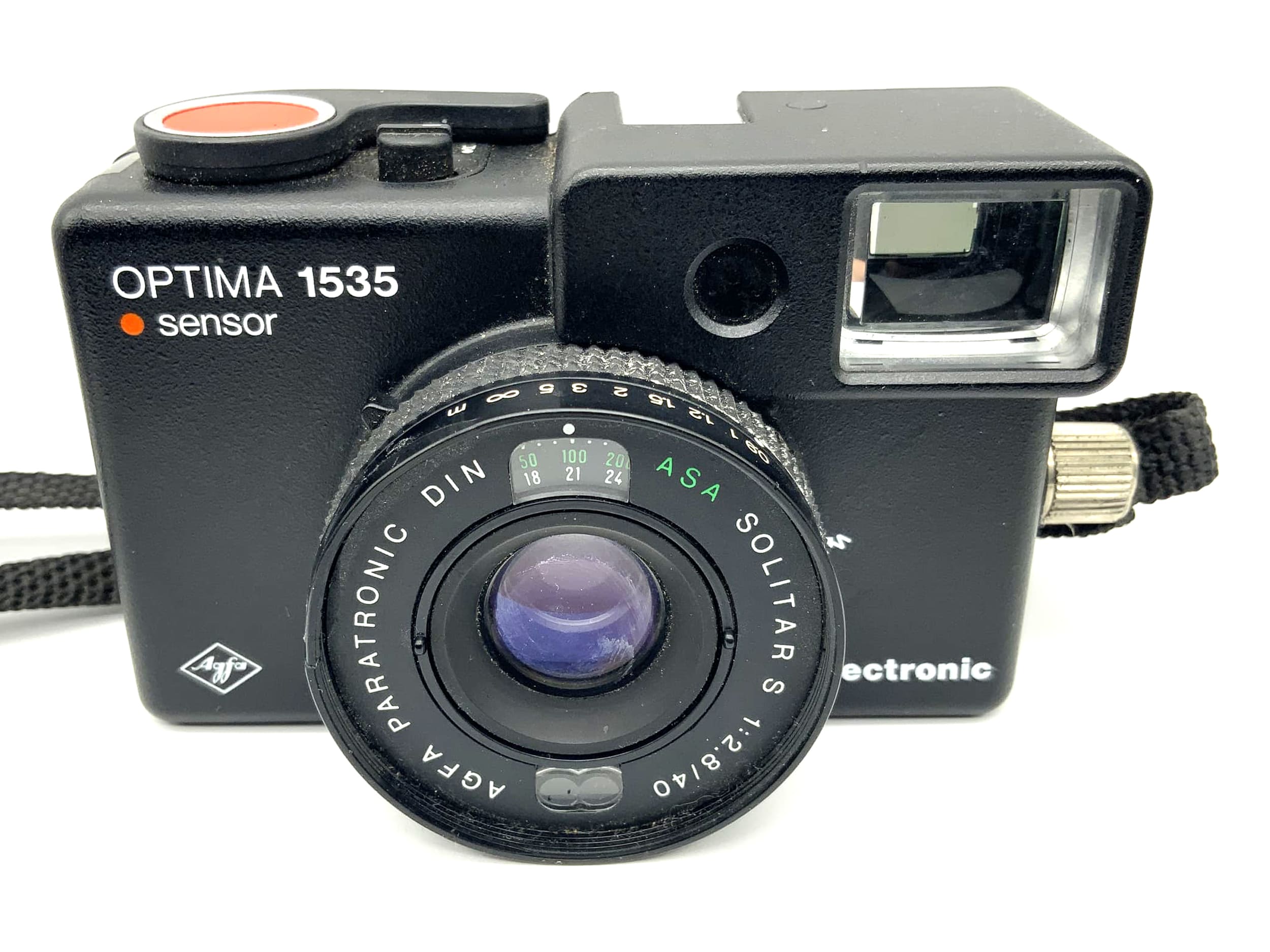 Agfa Optima 1535 sensor viewfinder camera with Solitar S 1:2.8/40 electronic