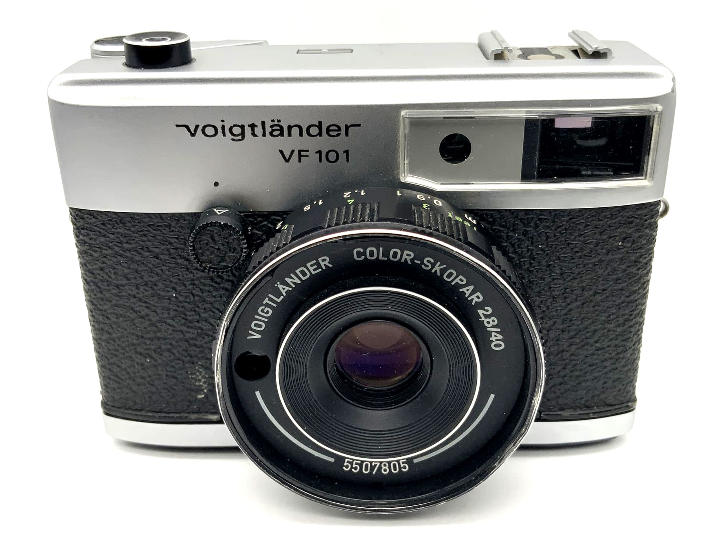 Voigtländer VF 101 viewfinder camera with Color Skopar 2.8/40 lens! Light meter defective!