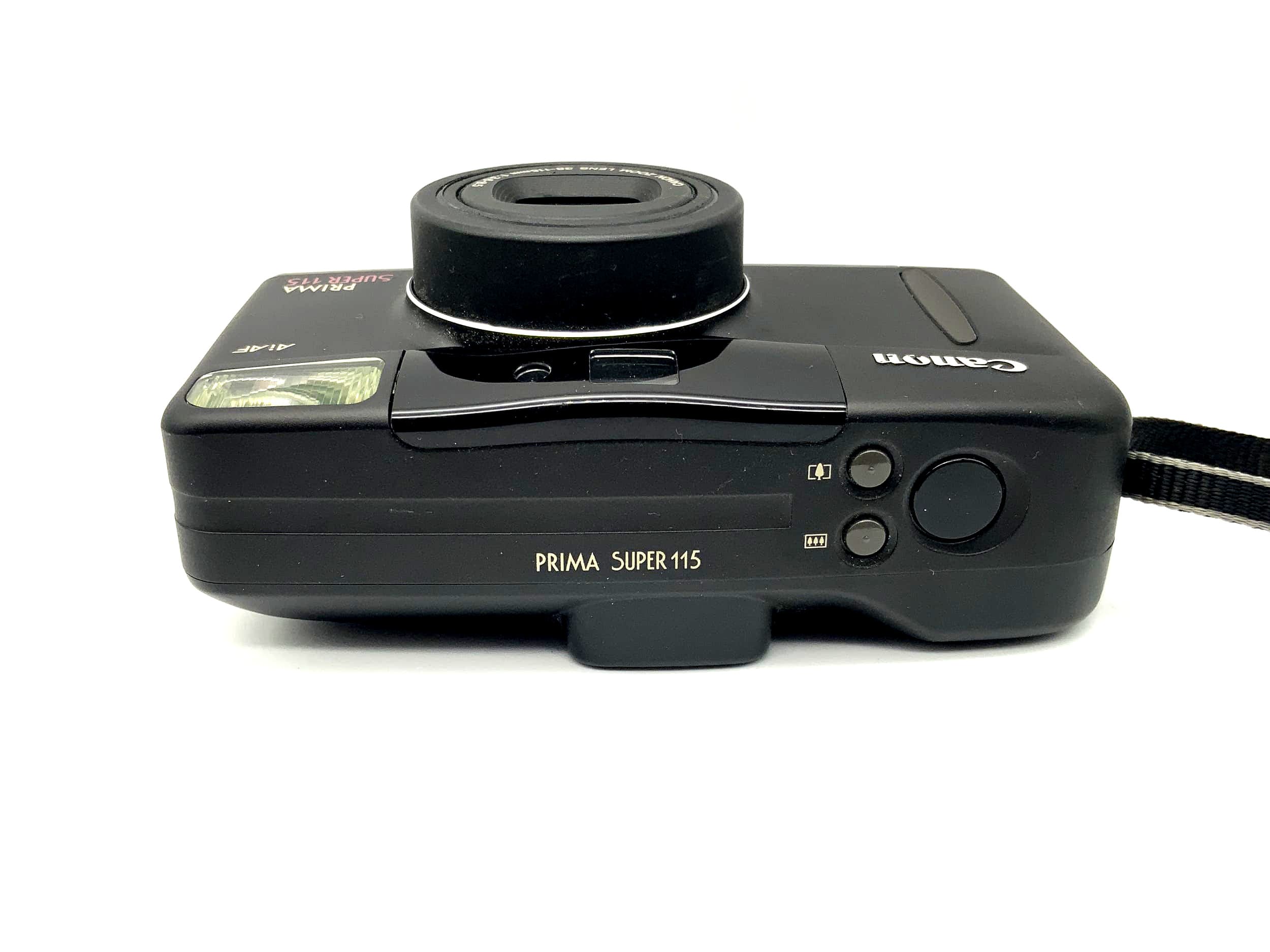 Canon Prima Super 115 Point&amp;Shoot with Zoom Lens 38-115mm 1:3.6-8.5 Ai AF black