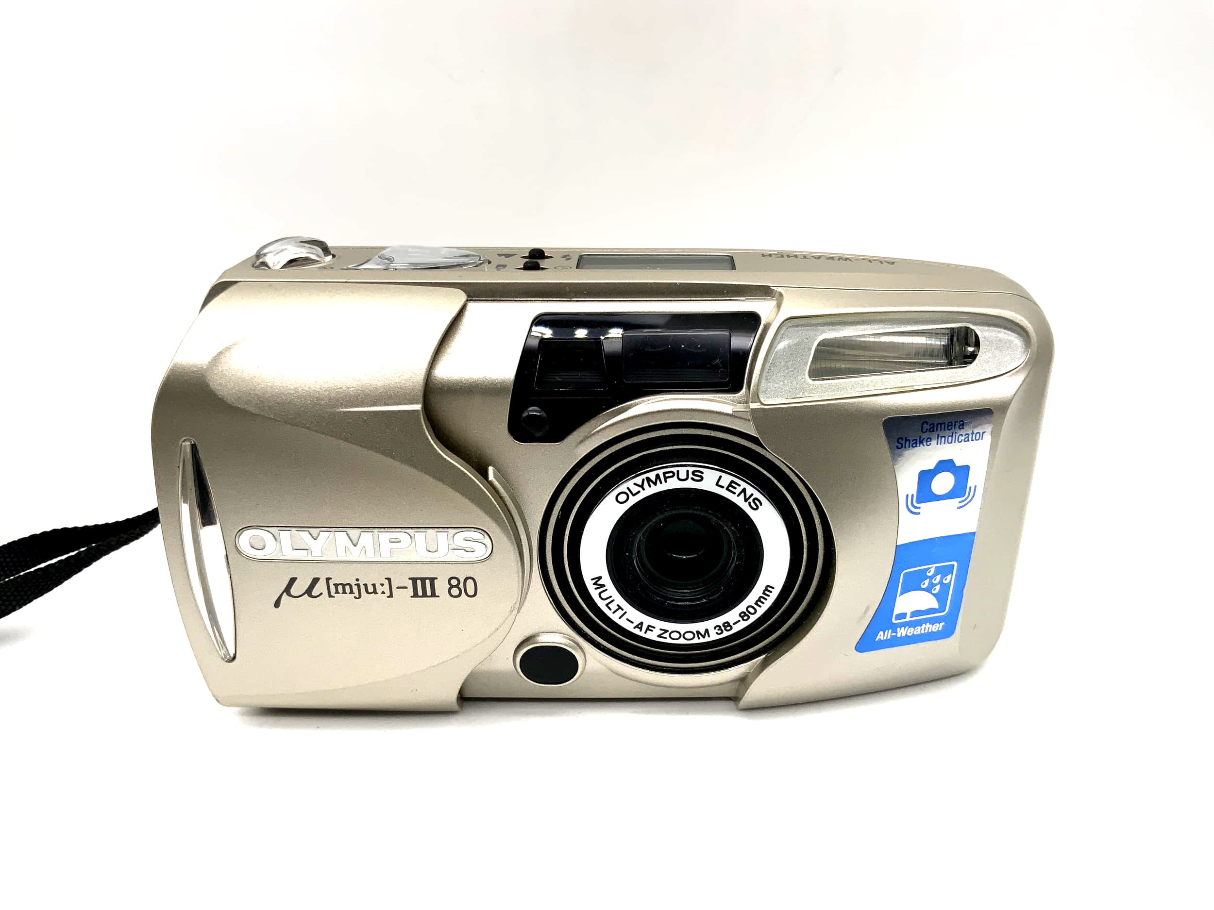 Olympus µ mju III 80 Point&amp;Shoot with Multi AF Zoom 38-80mm Analog Camera 35mm