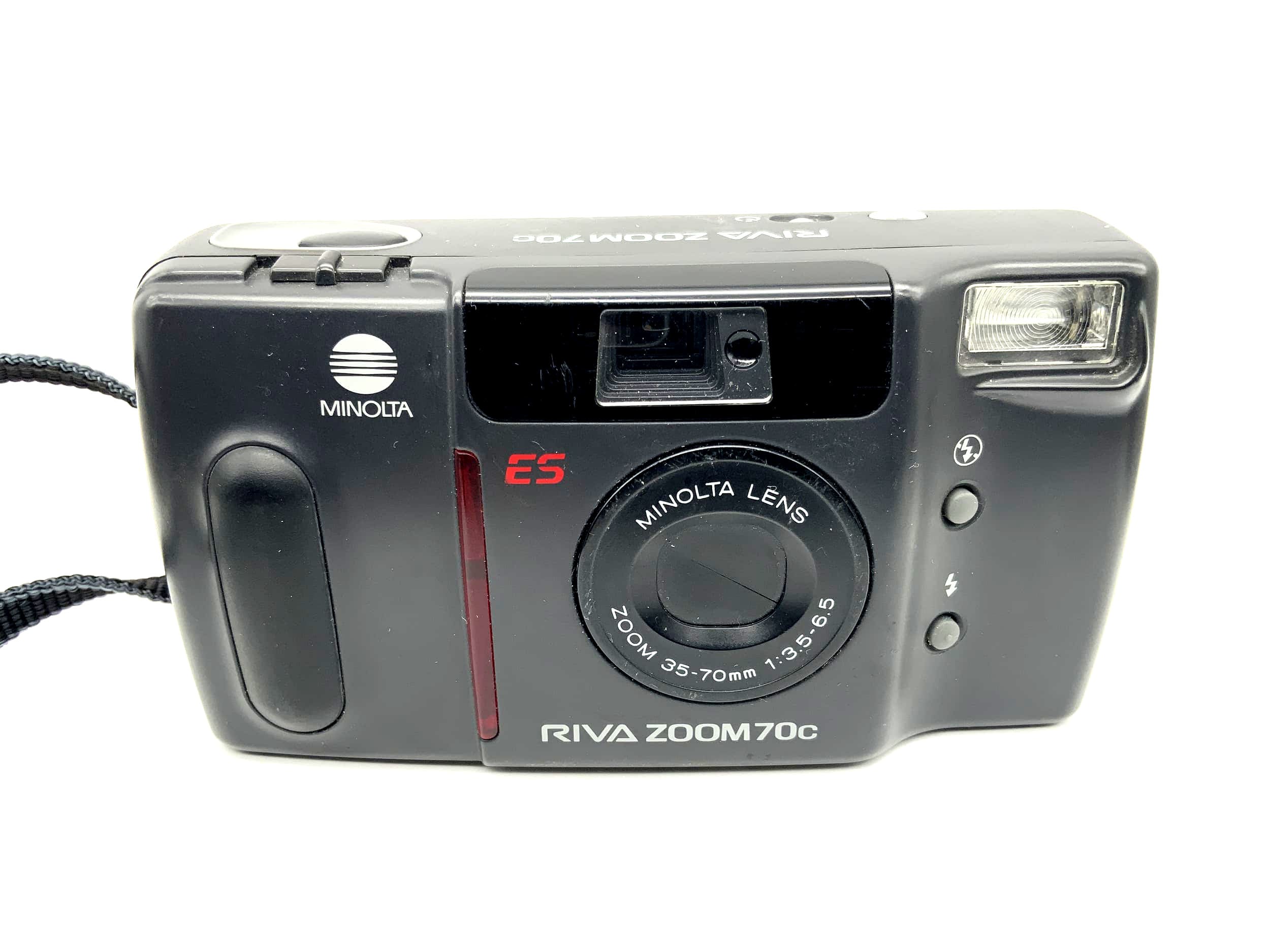 Minolta Riva Zoom 70c Point&amp;Shoot with 35-70mm 1:3.5-6.5 ES analog camera 35mm