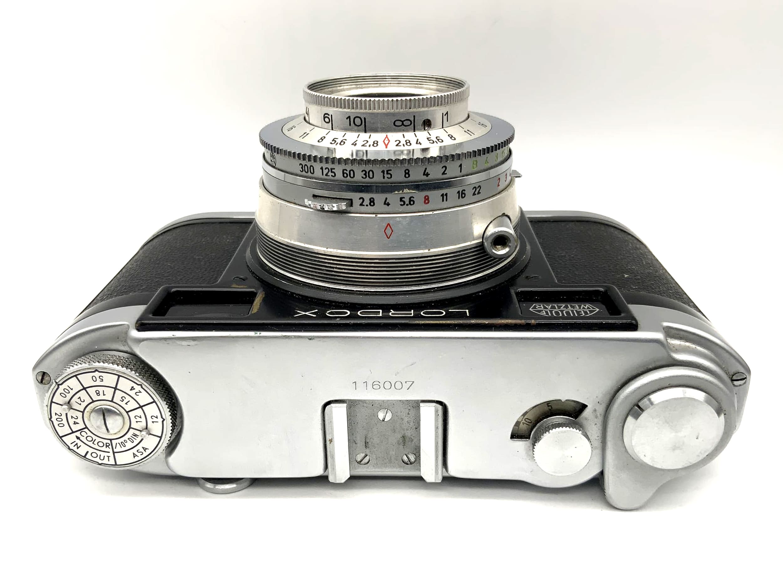 Leidolf Lordox rangefinder camera with Triplon 1:2.8 f=5cm Prontor-SVS 35mm