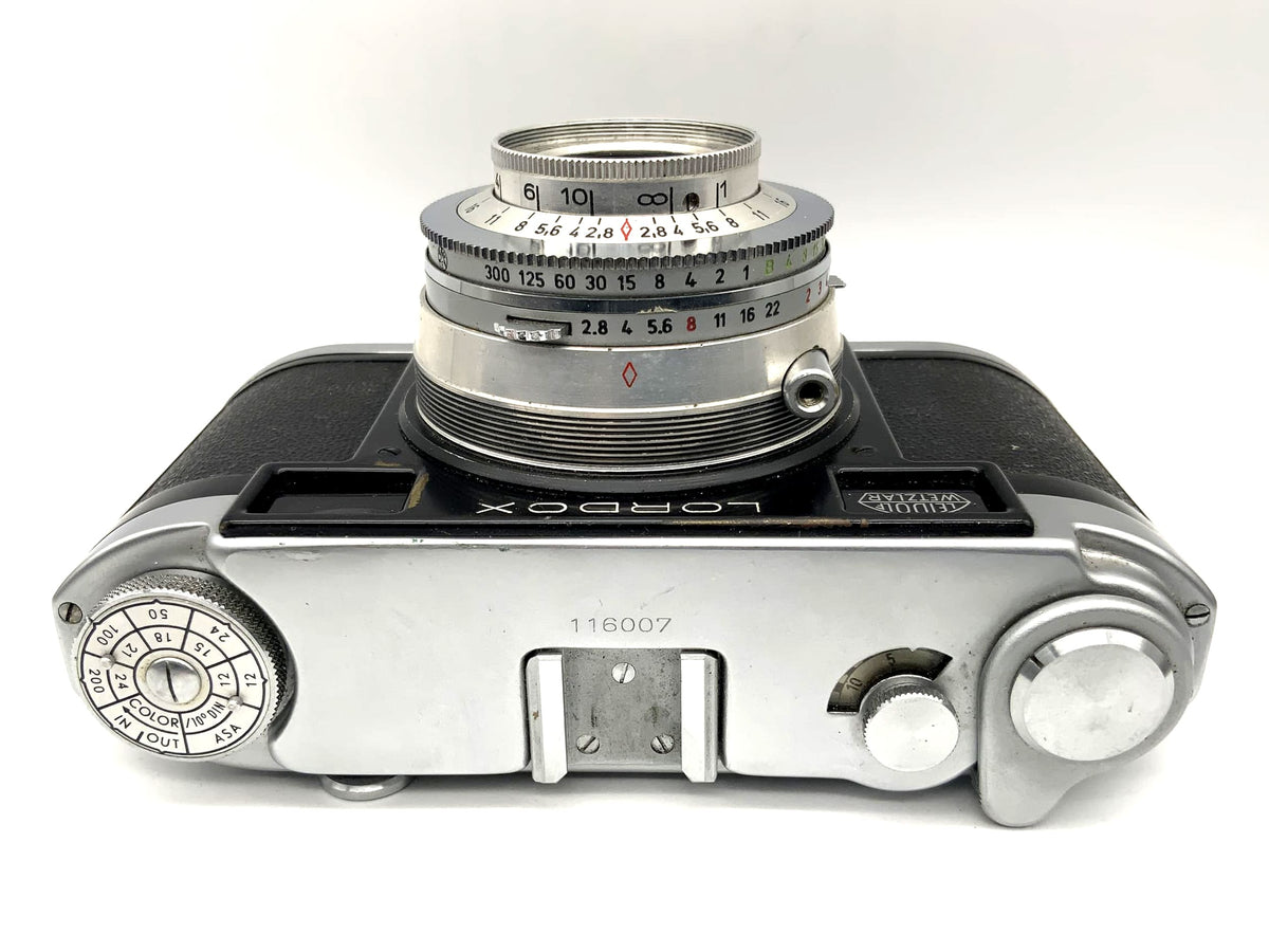 Leidolf Lordox rangefinder camera with Triplon 1:2.8 f=5cm Prontor-SVS 35mm