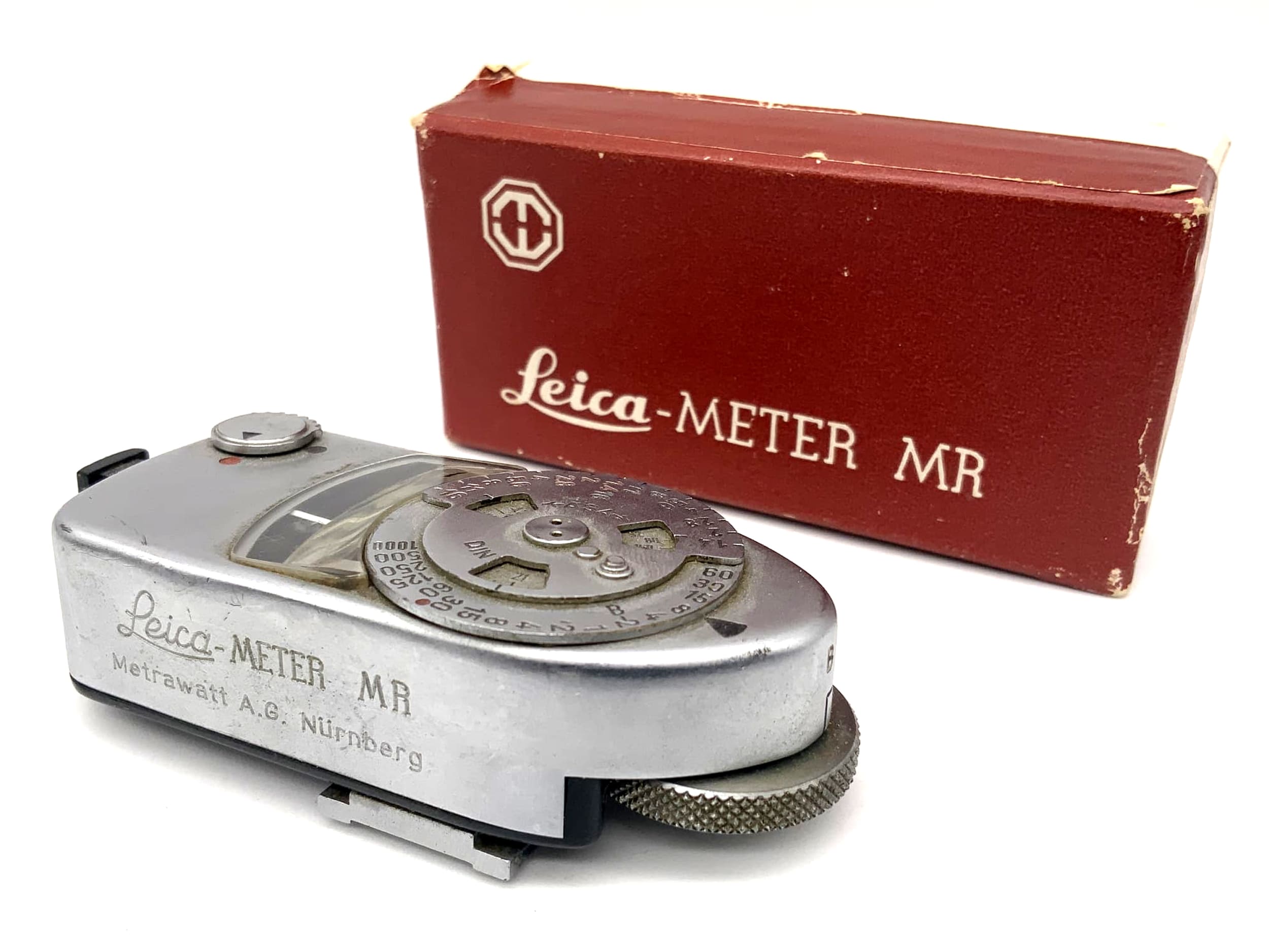 Leica Meter MR exposure meter Metrawatt for Leica M models, chrome, in original packaging