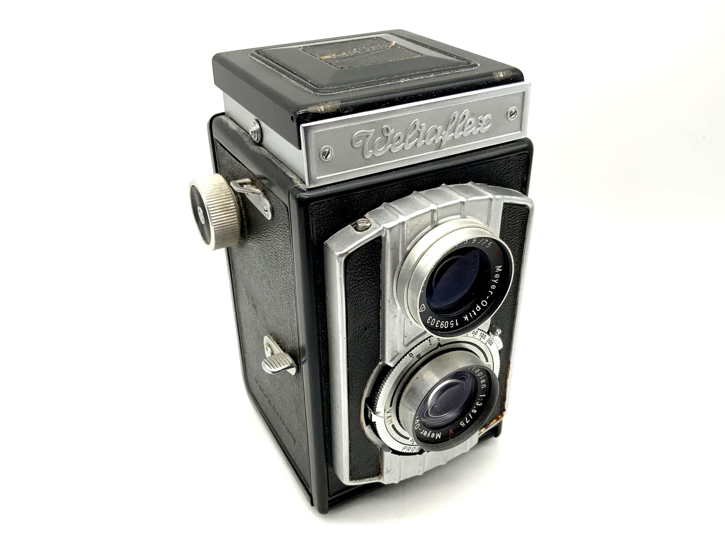 Welta Weltaflex TLR with Meyer Optik Trioplan 1:3.5/75 red V Prontor-SVS