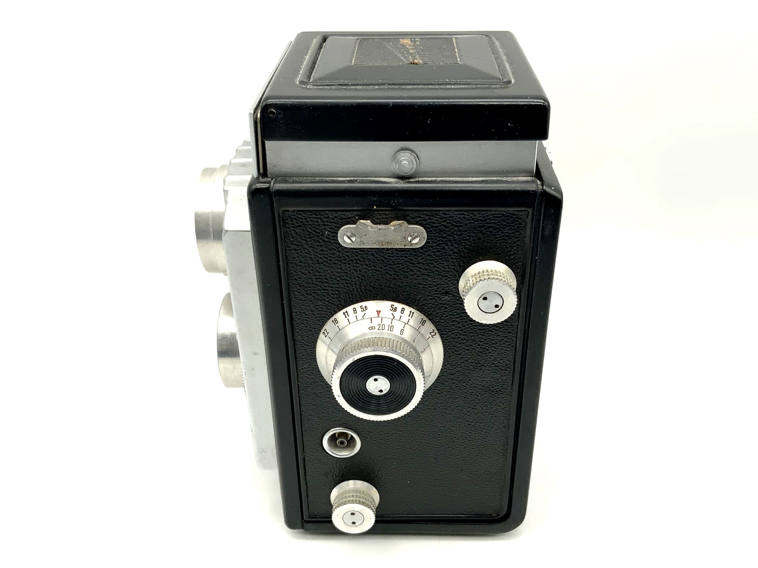 Welta Weltaflex TLR with Meyer Optik Trioplan 1:3.5/75 red V Prontor-SVS
