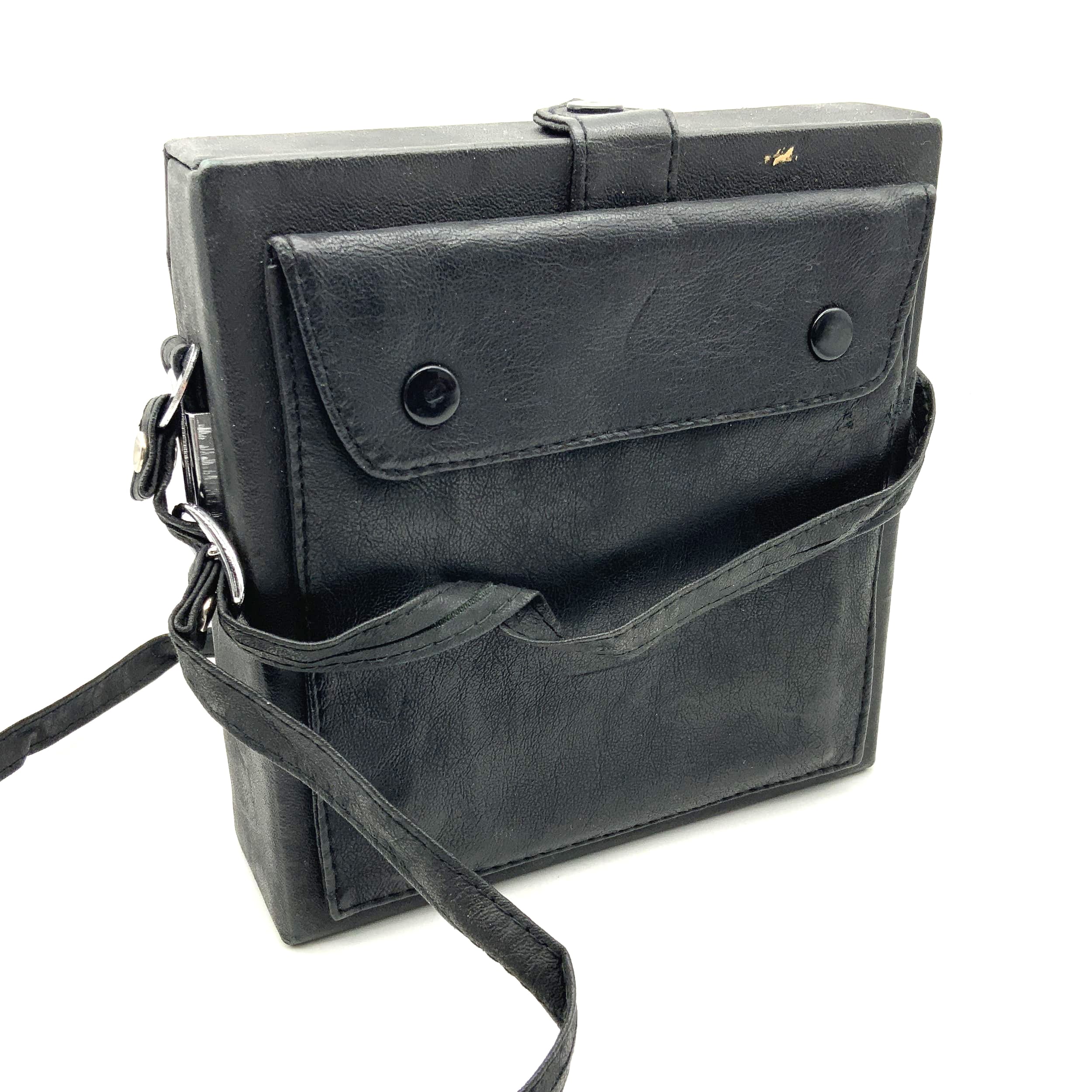 Pentax camera bag auto 110 black hard case leather bag