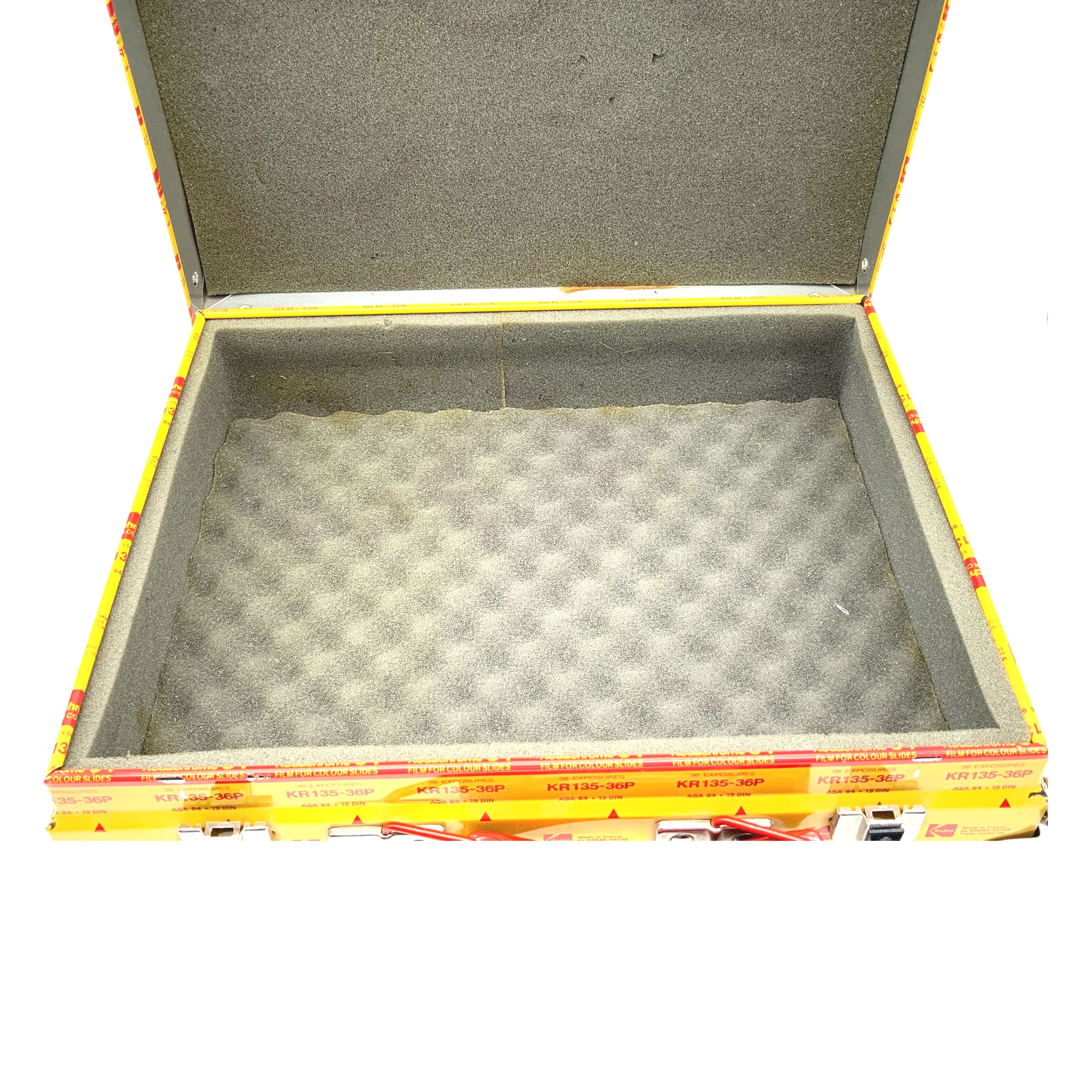 Kodak camera bag Kodachrome 64 yellow metal case approx. 30x6x22cm