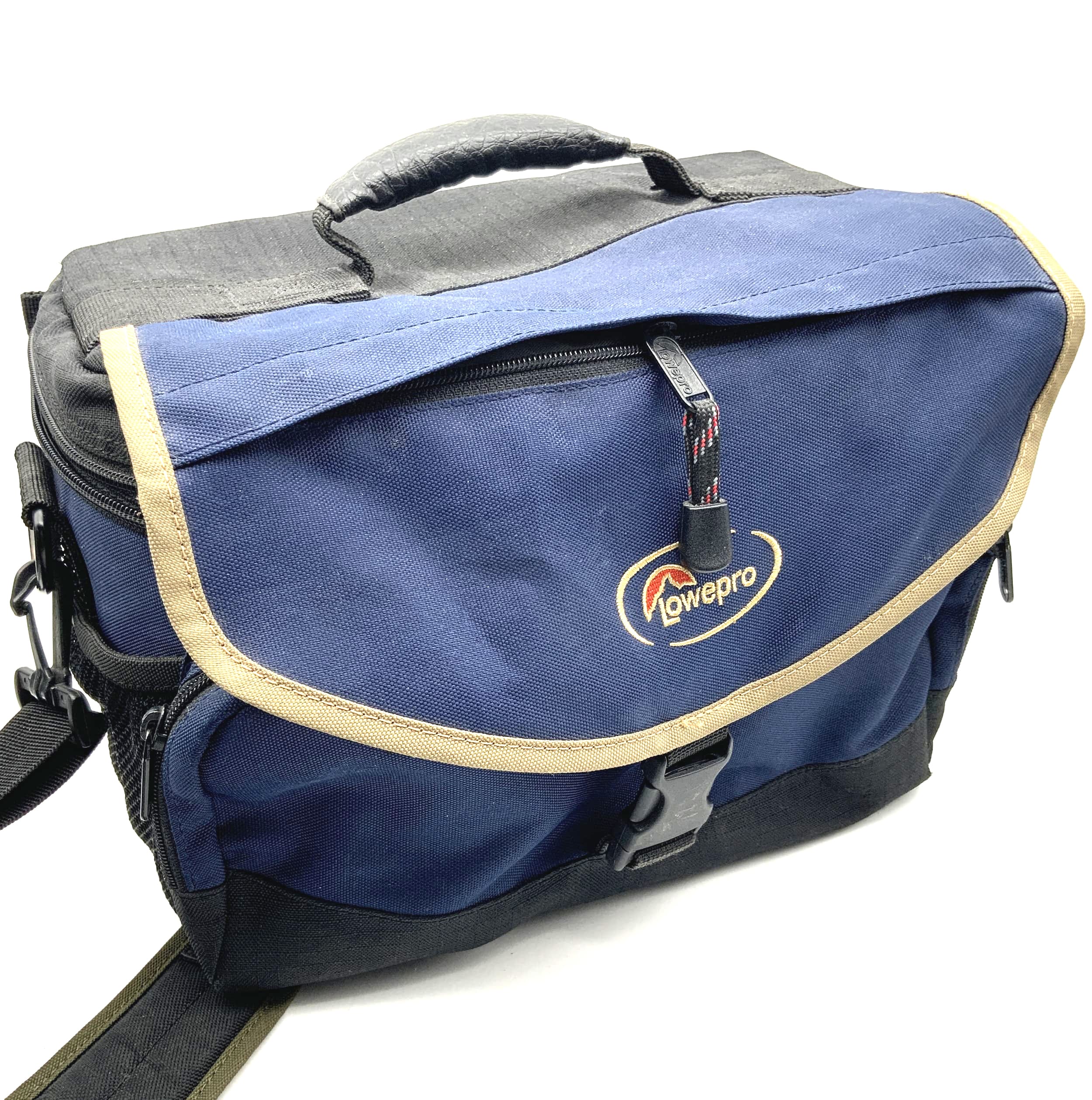 Lowepro Nova 4 camera bag, blue/black, shoulder bag, approx. 30x13x20cm