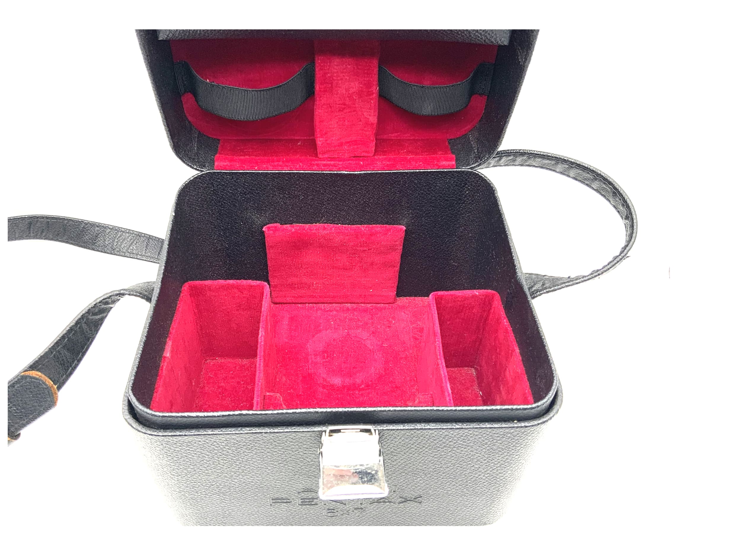 Asahi Pentax camera bag 6x7 black 67 leather bag leather case