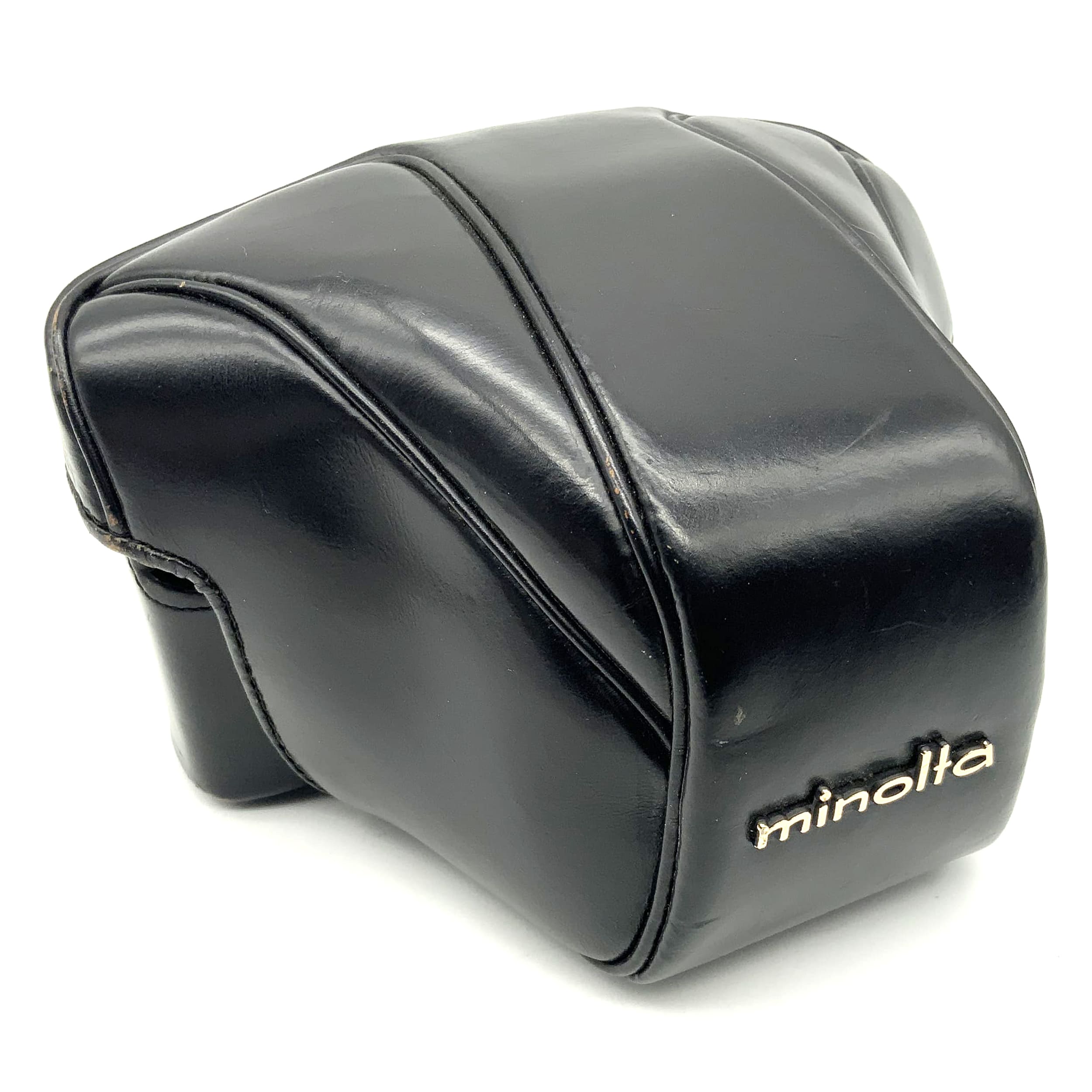 Minolta ready bag, black leather case for SRT series