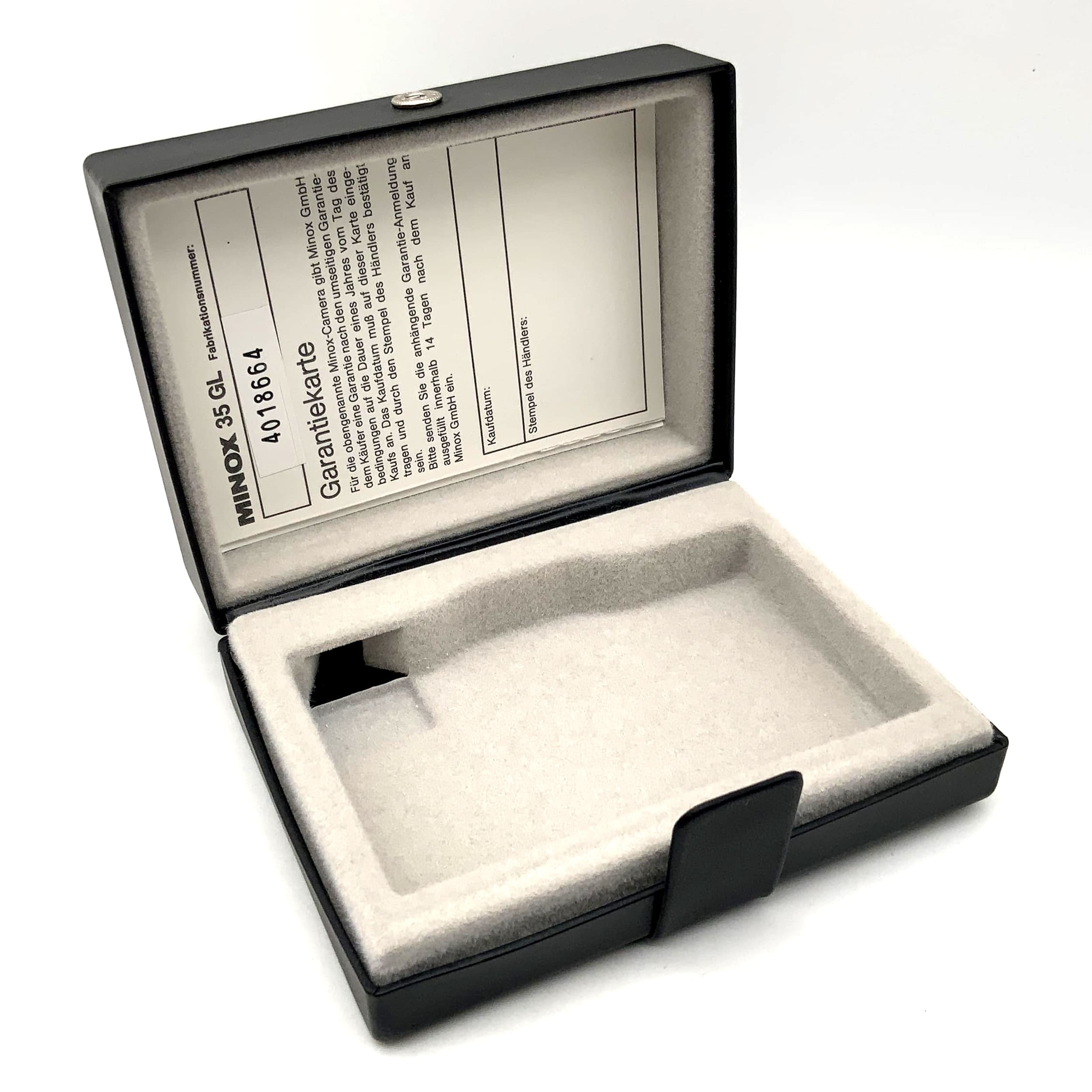 Minox 35GL black empty case