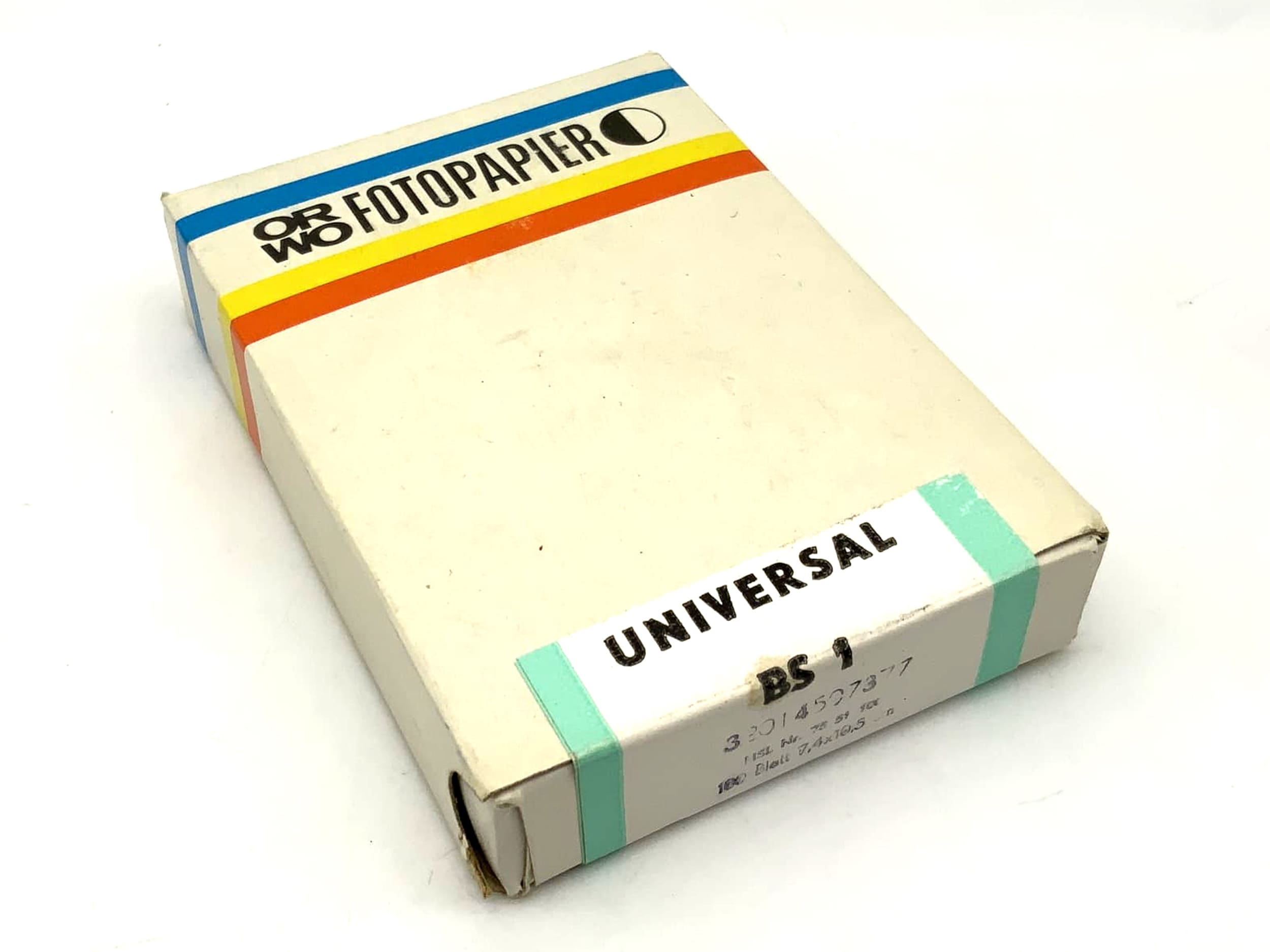 ORWO BS1 photo paper, 100 sheets, 7.4 x 10.5 cm, new, universal BS1 enlarging paper