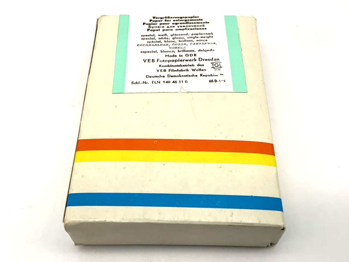 ORWO BS1 photo paper, 100 sheets, 7.4 x 10.5 cm, new, universal BS1 enlarging paper