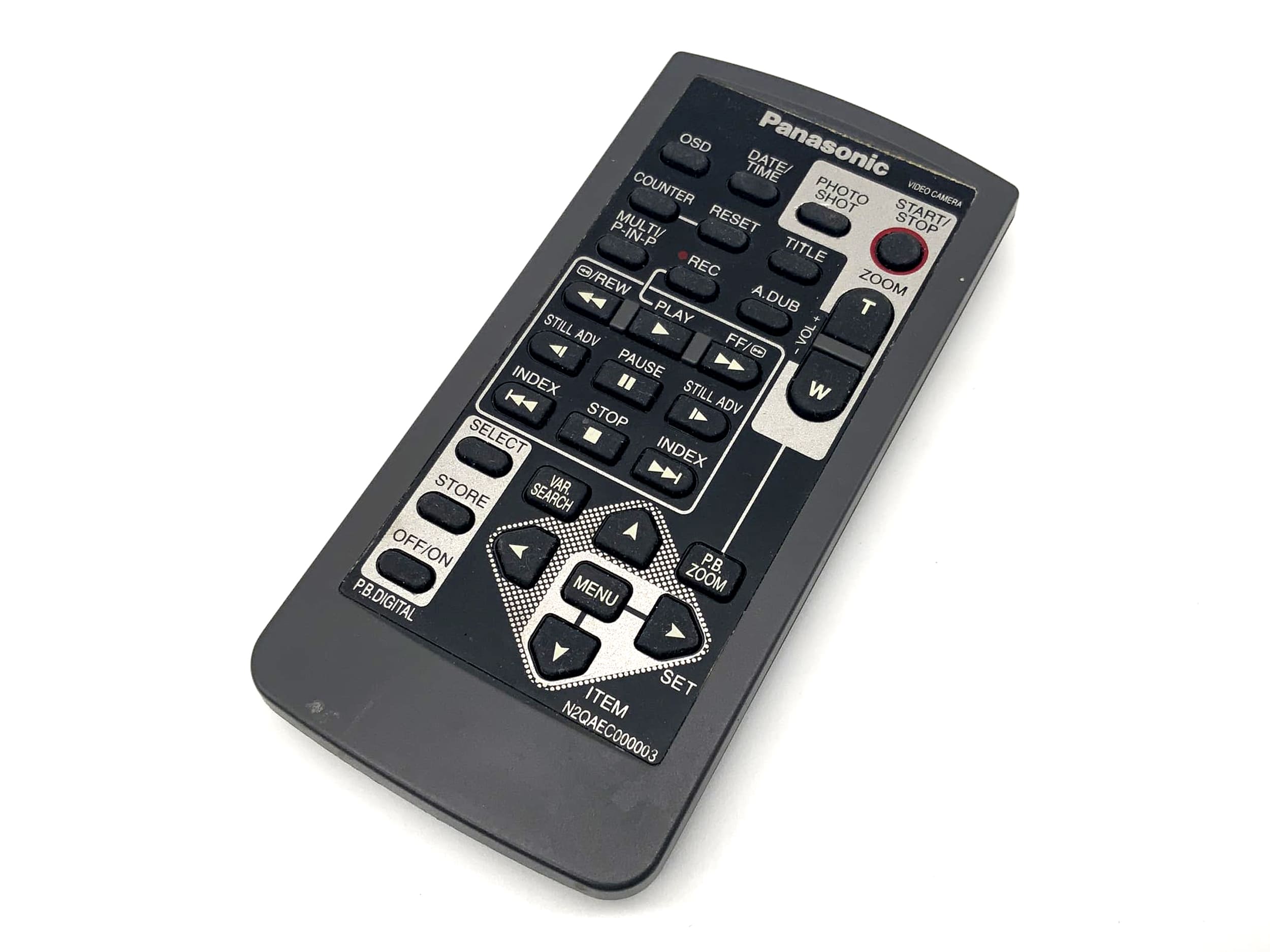Panasonic Remote Control N2QAEC000003 Grey Remote Shutter Release for Camcorders