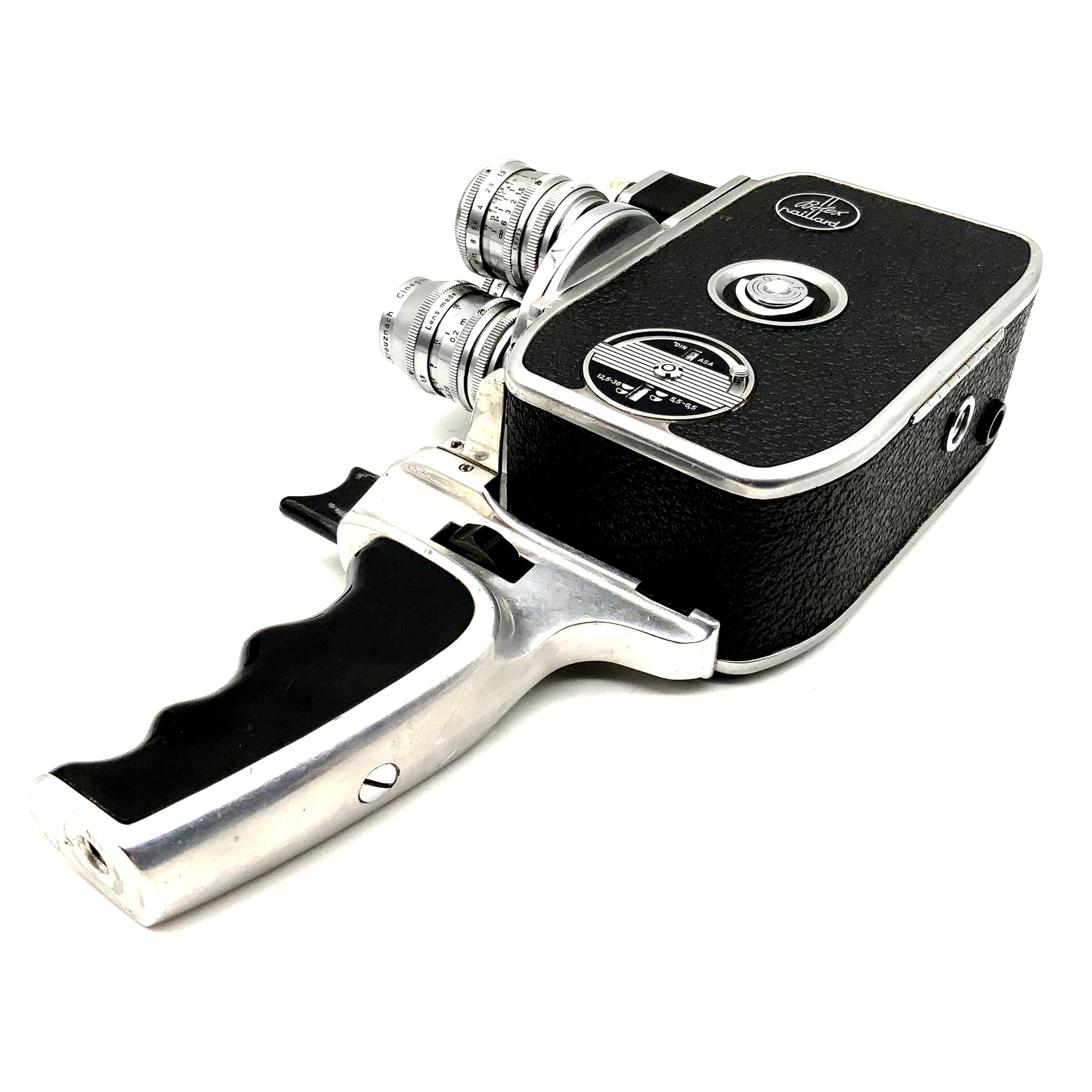 Bolex D8L Paillard film camera with Xenar, Xenoplan, Cinegon Super 8 camera