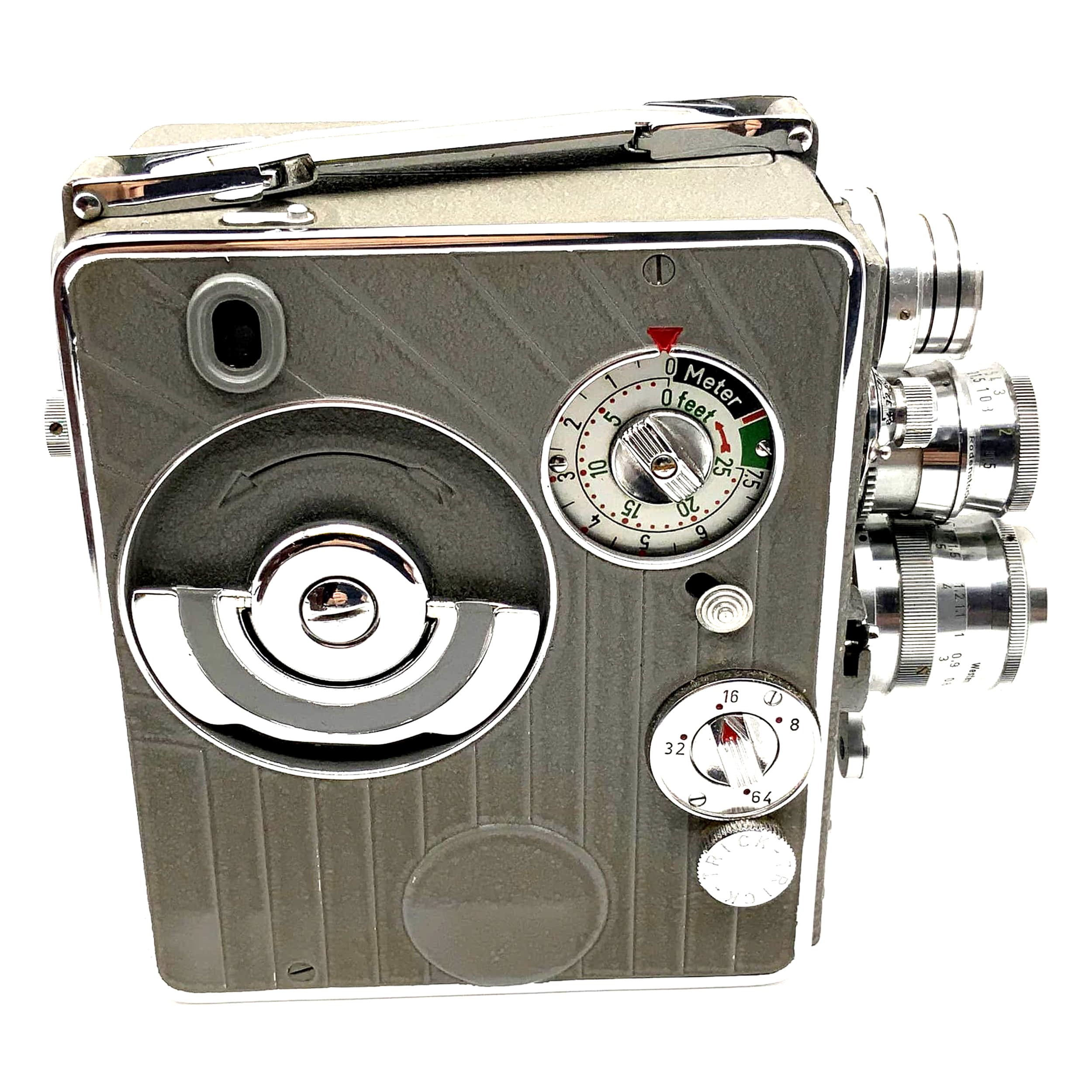 Braun Nizo Heliomatic 8 S2R film camera with Euron 1:2.8 f=37.5mm Super 8 lens