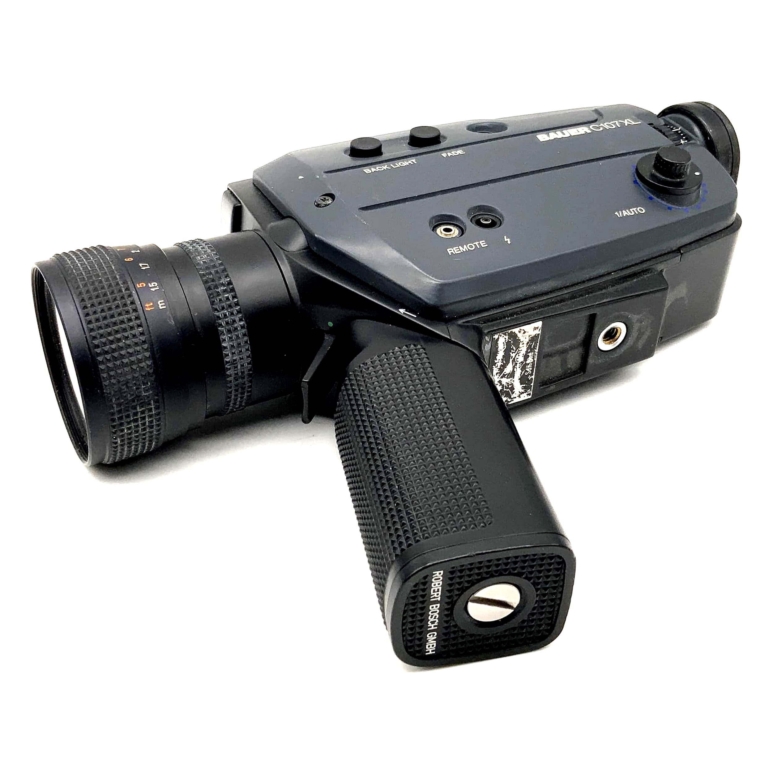 Bauer C107 XL film camera with Neovaron 1.2/7-45mm Super 8 camera movie camera