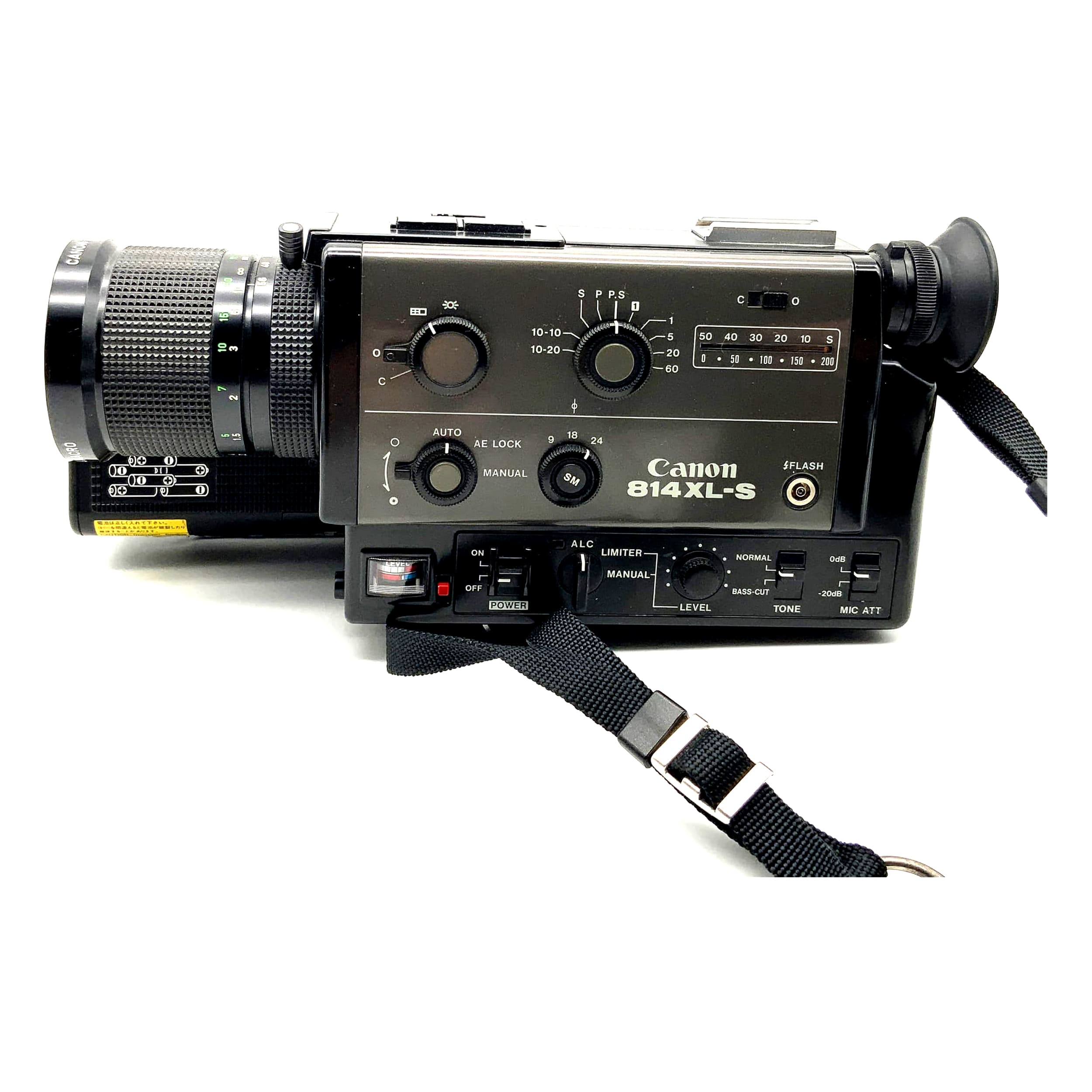 Canon 814 XL-S Film Camera with Zoom Lens C-8 7-56mm 1:1.4 Macro Super 8 Camera