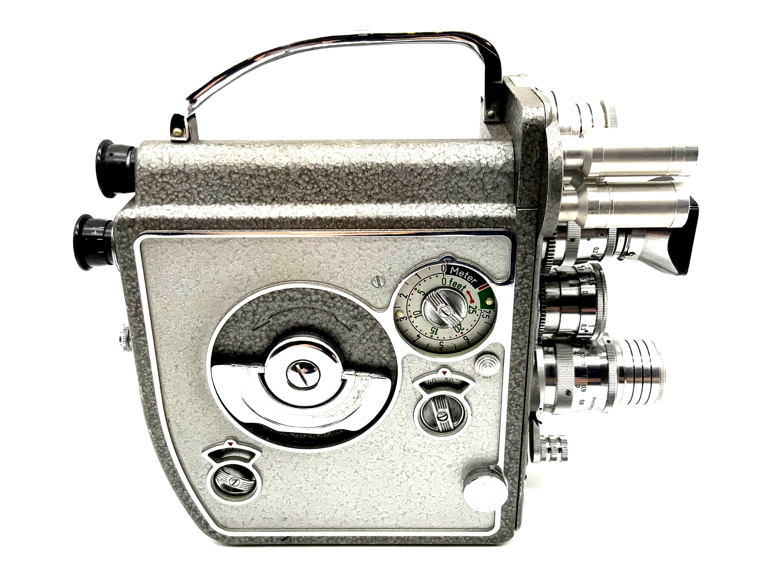 Braun Nizo Heliomatic 8 Reflex film camera with lenses Super 8 camera