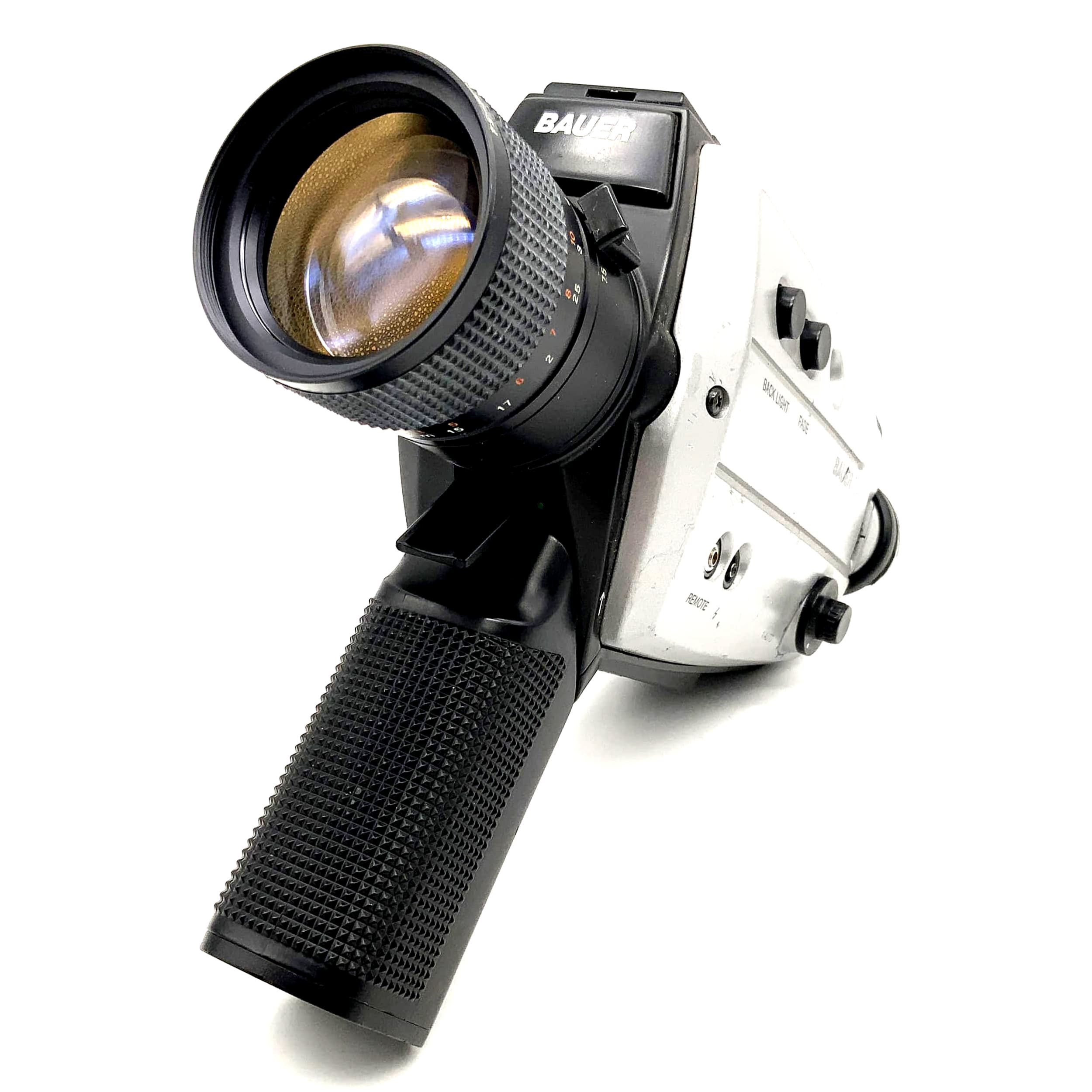 Bauer C47 film camera with Neovaron 1.8/7.5-54 Super 8 camera movie camera