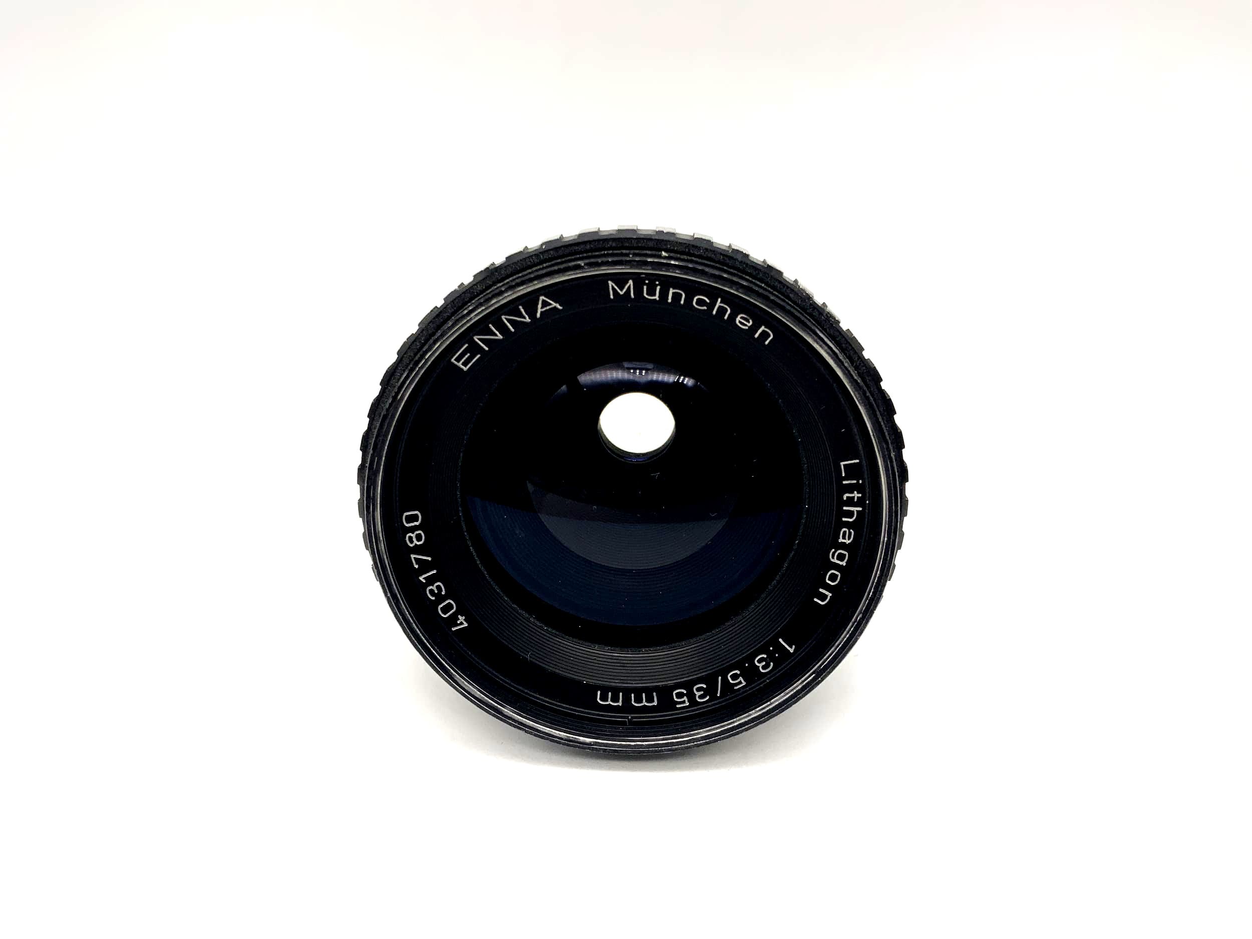 Enna Munich 35mm 1:3.5 lens Lithagon Zebra Camera Lens (M42)