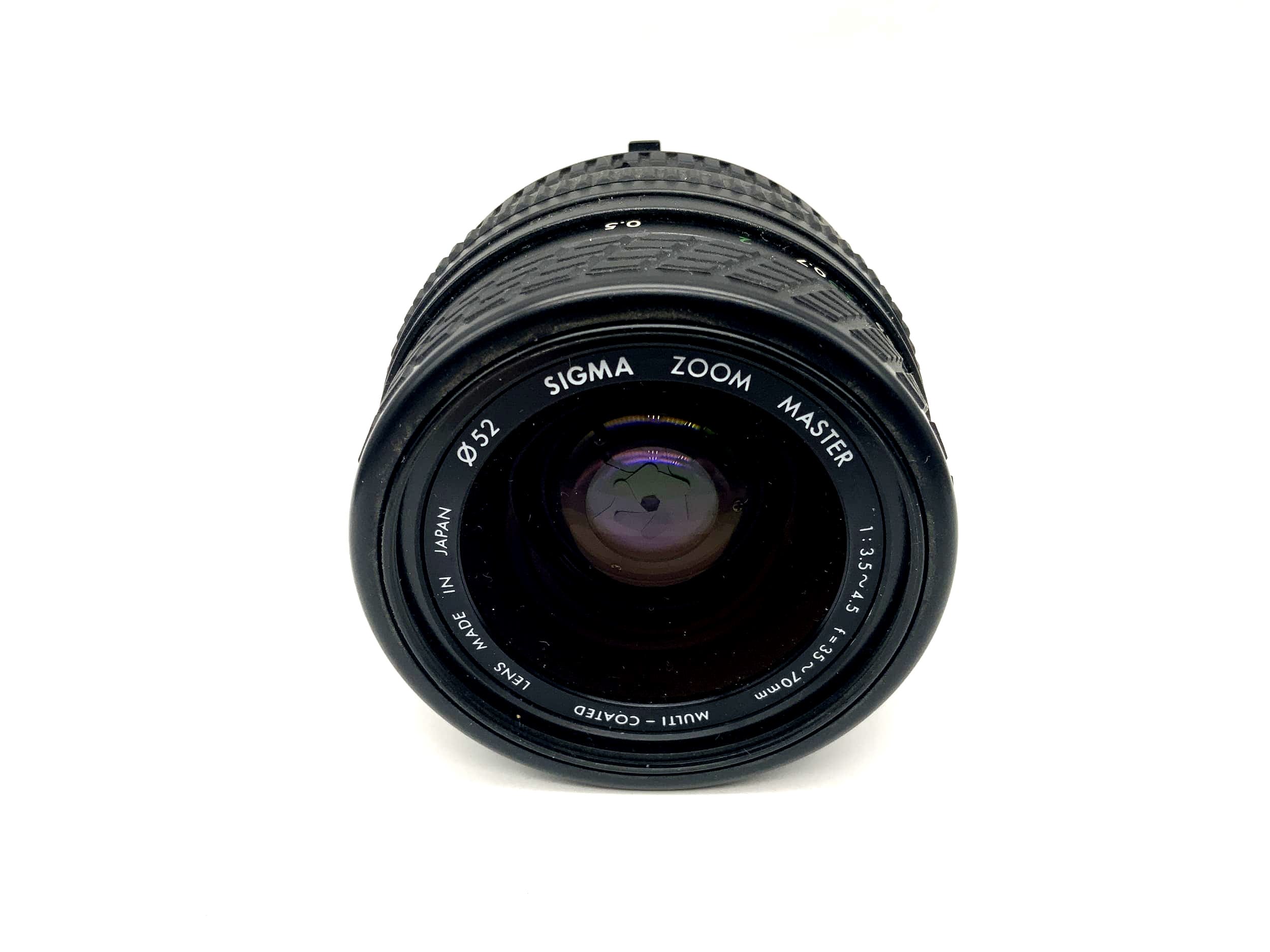 Sigma 35-70mm 1:3.5-4.5 Lens Zoom Master Multi-Coated Camera Lens (Nikon F)
