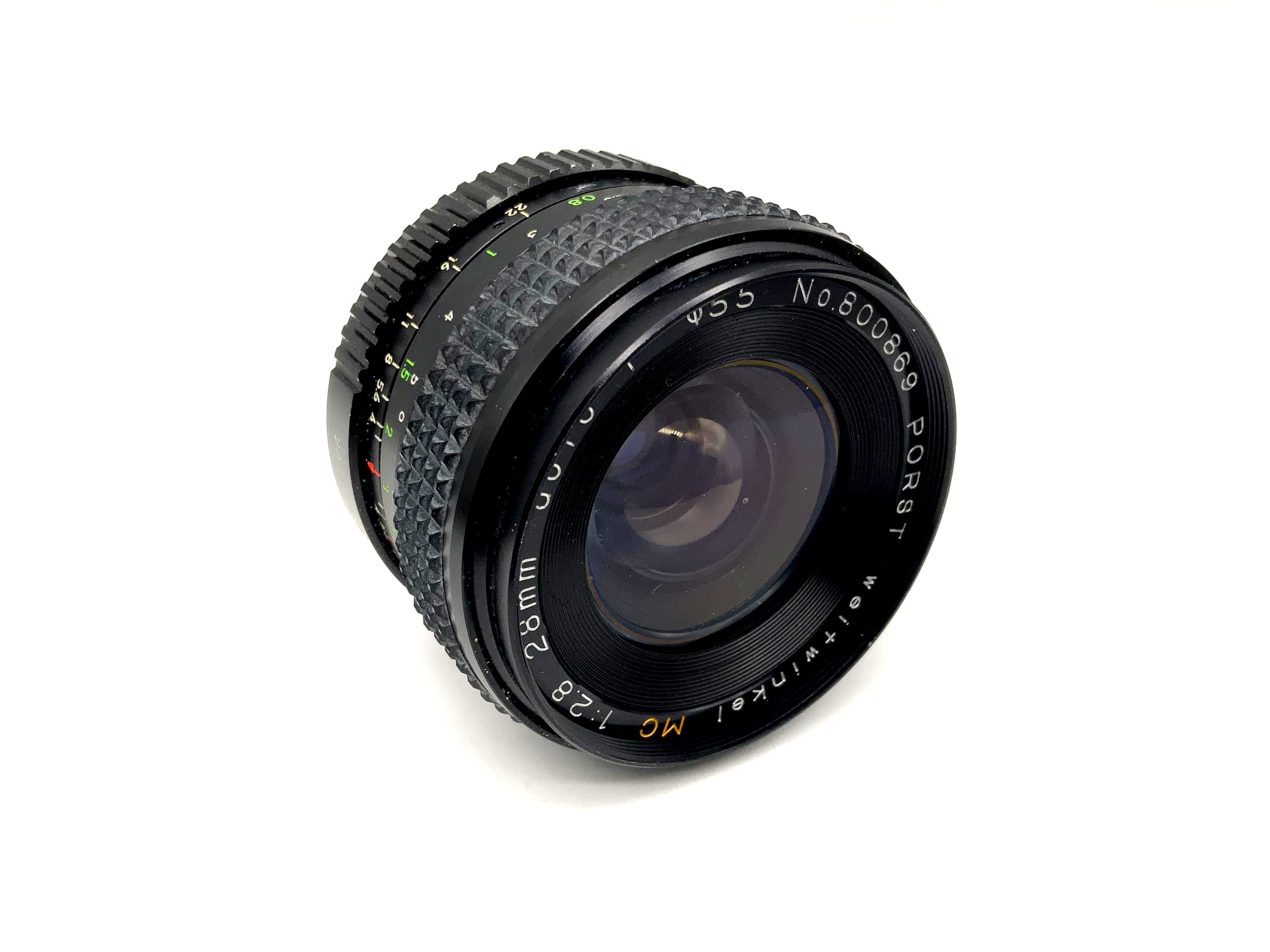 Porst 28mm 1:2.8 Wide Angle Lens ww MC auto F Camera Lens (Pentax K)