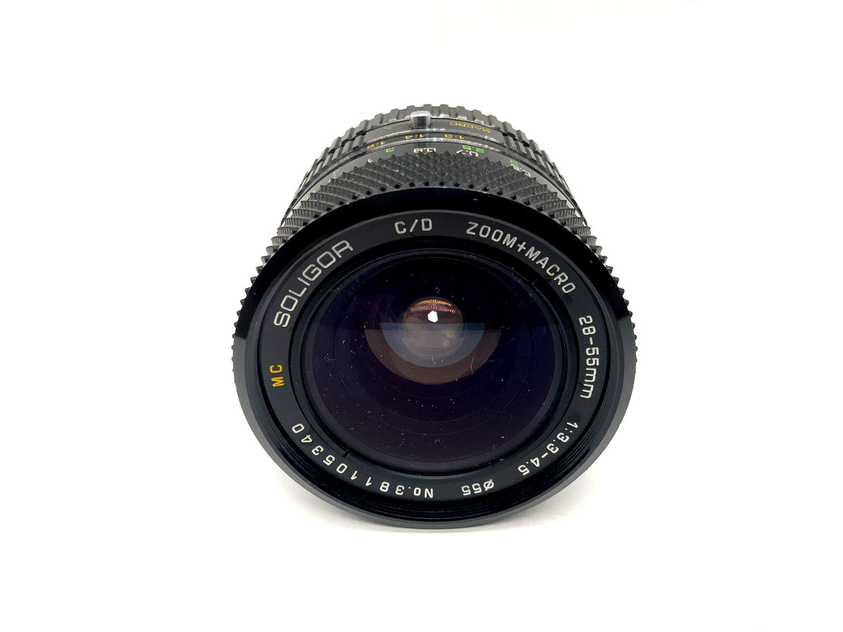 Soligor 28-55mm 1:3.3-4.5 Lens C/D Zoom+Macro MC Camera Lens (Pentax K)