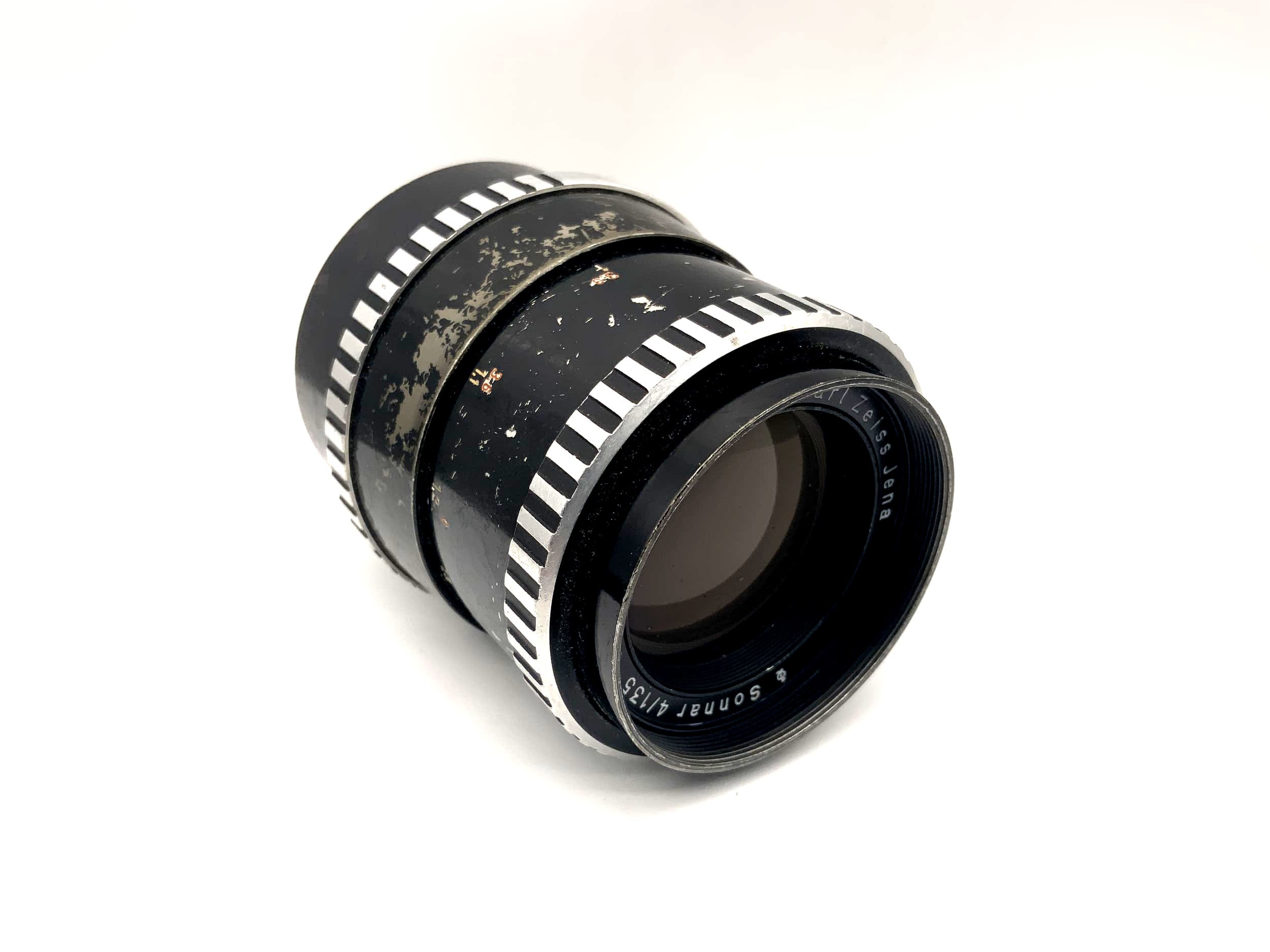 Carl Zeiss 135mm 1:4 Lens Sonnar Zebra Camera Lens (Exa)