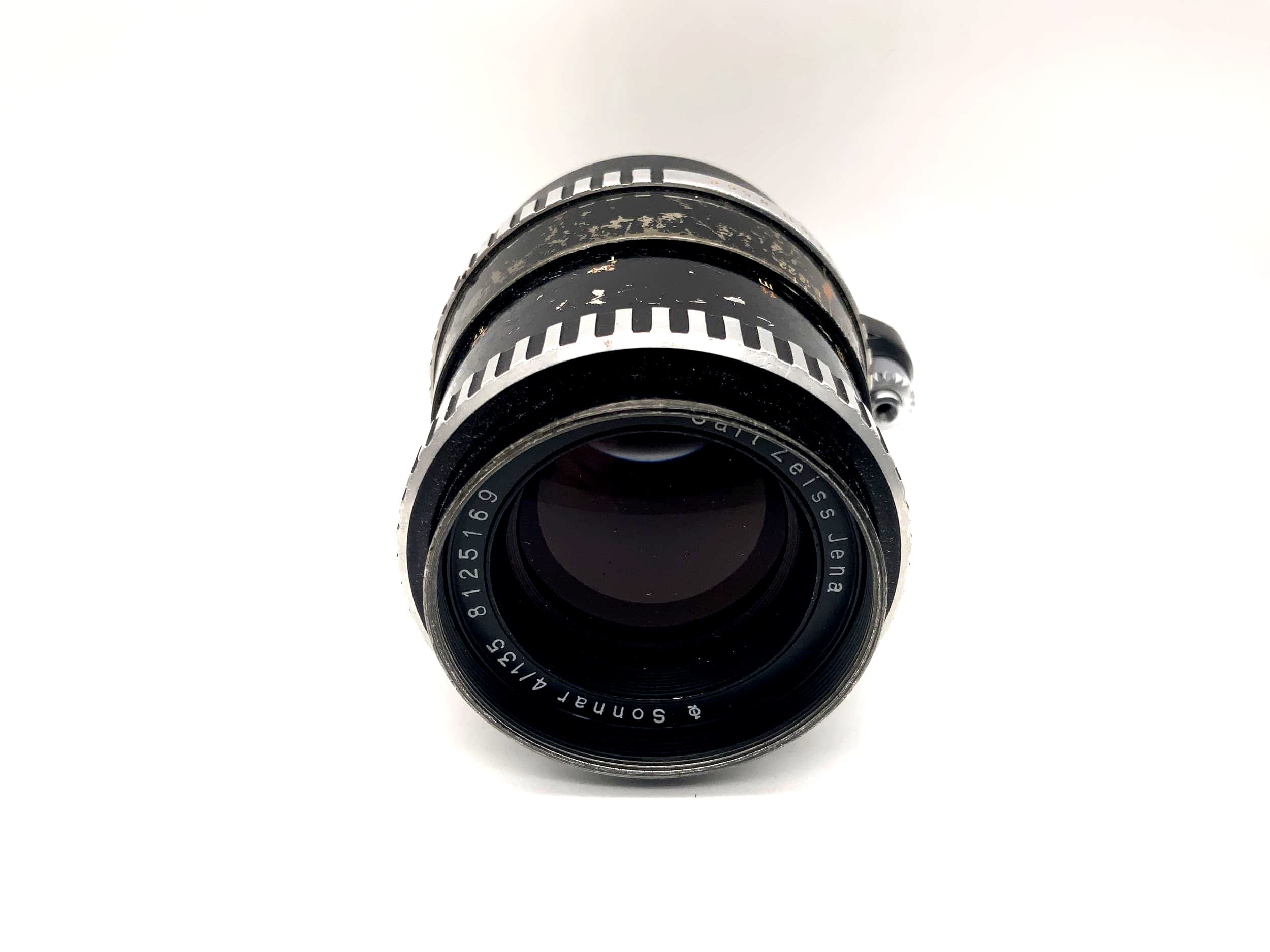 Carl Zeiss 135mm 1:4 Lens Sonnar Zebra Camera Lens (Exa)