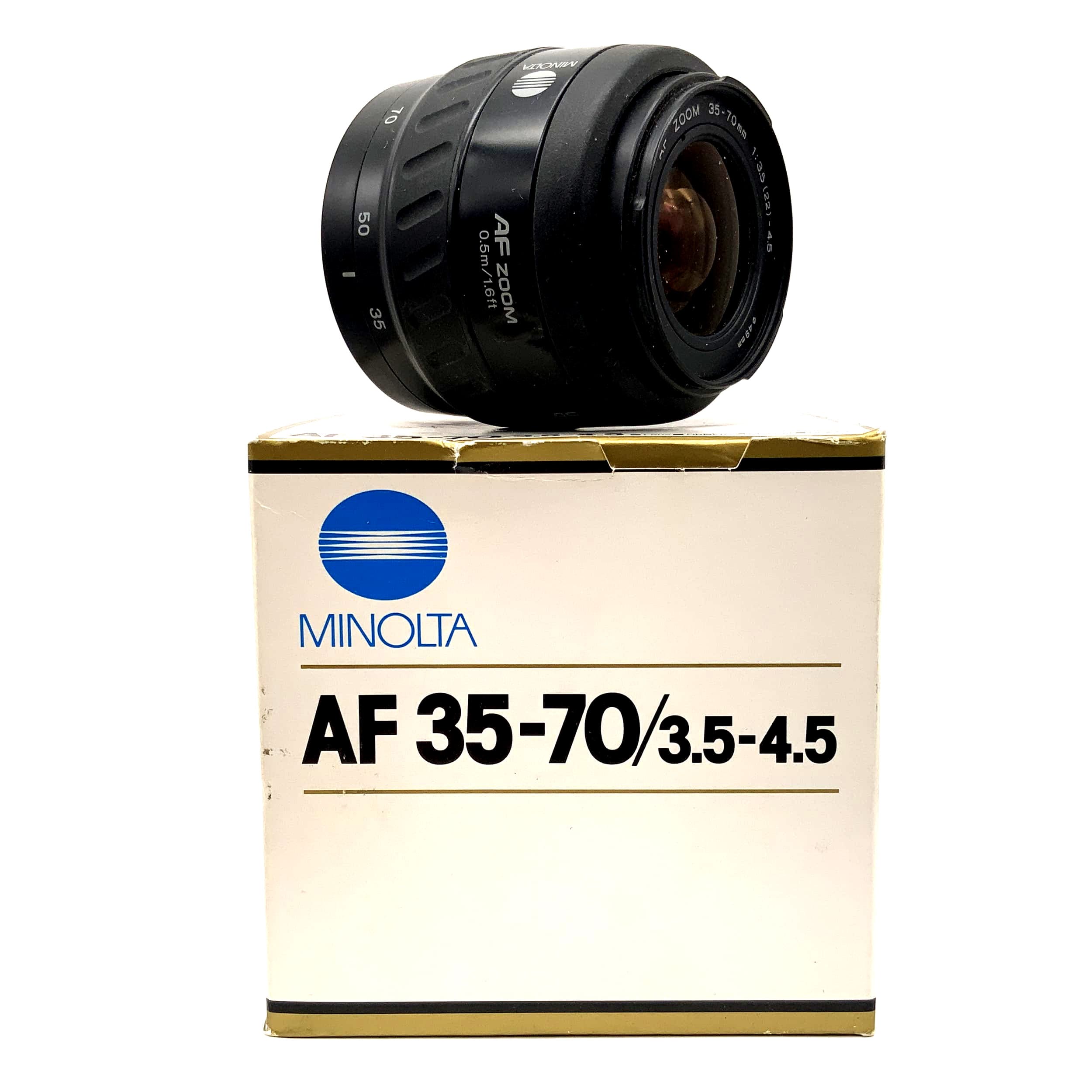 Minolta 35-70mm 1:3.5-4.5 lens in original packaging, camera lens (Minolta AF/Sony A)