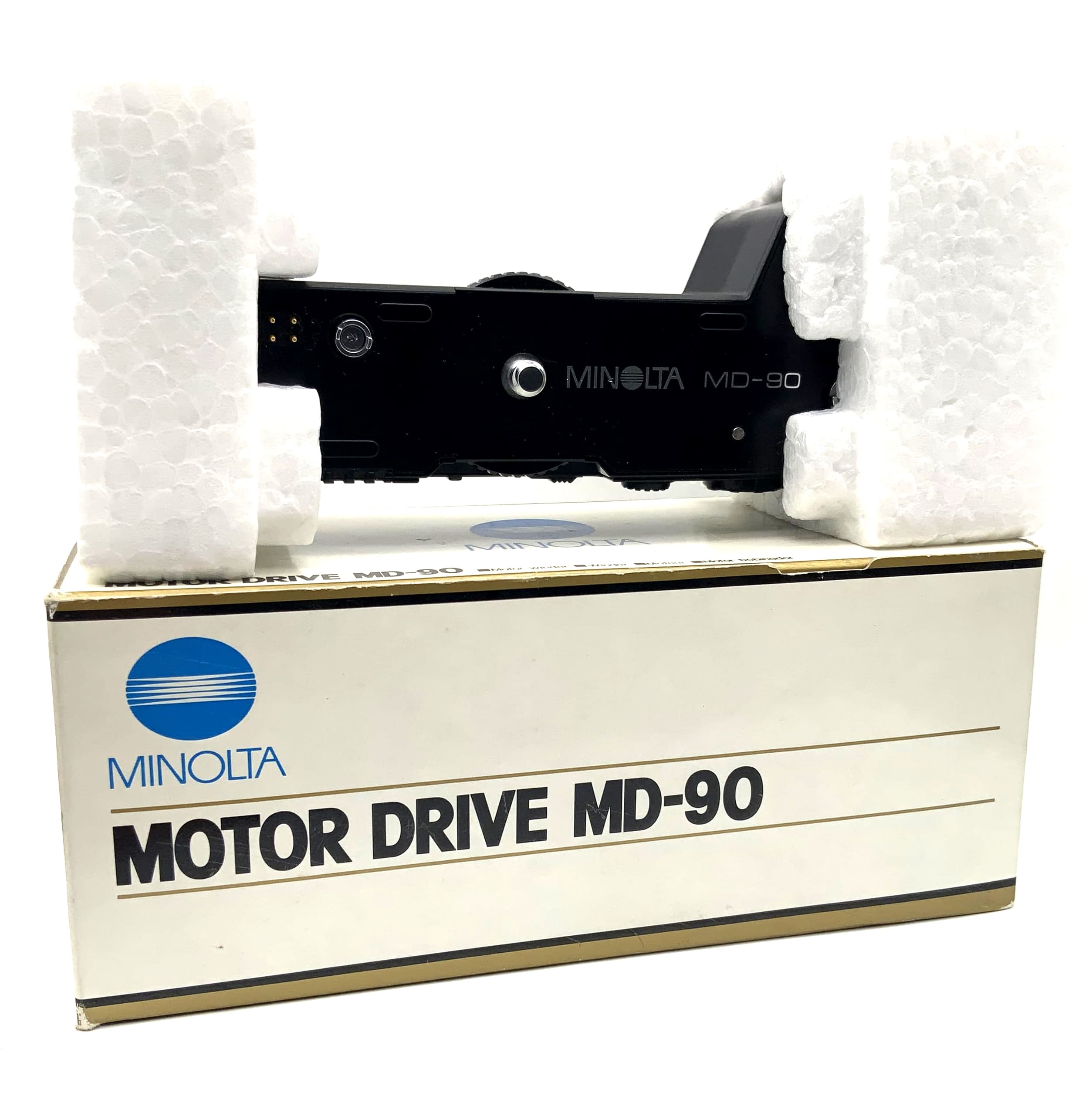 Minolta Motor Drive MD-90 for Minolta 9000 AF Winder in original packaging.
