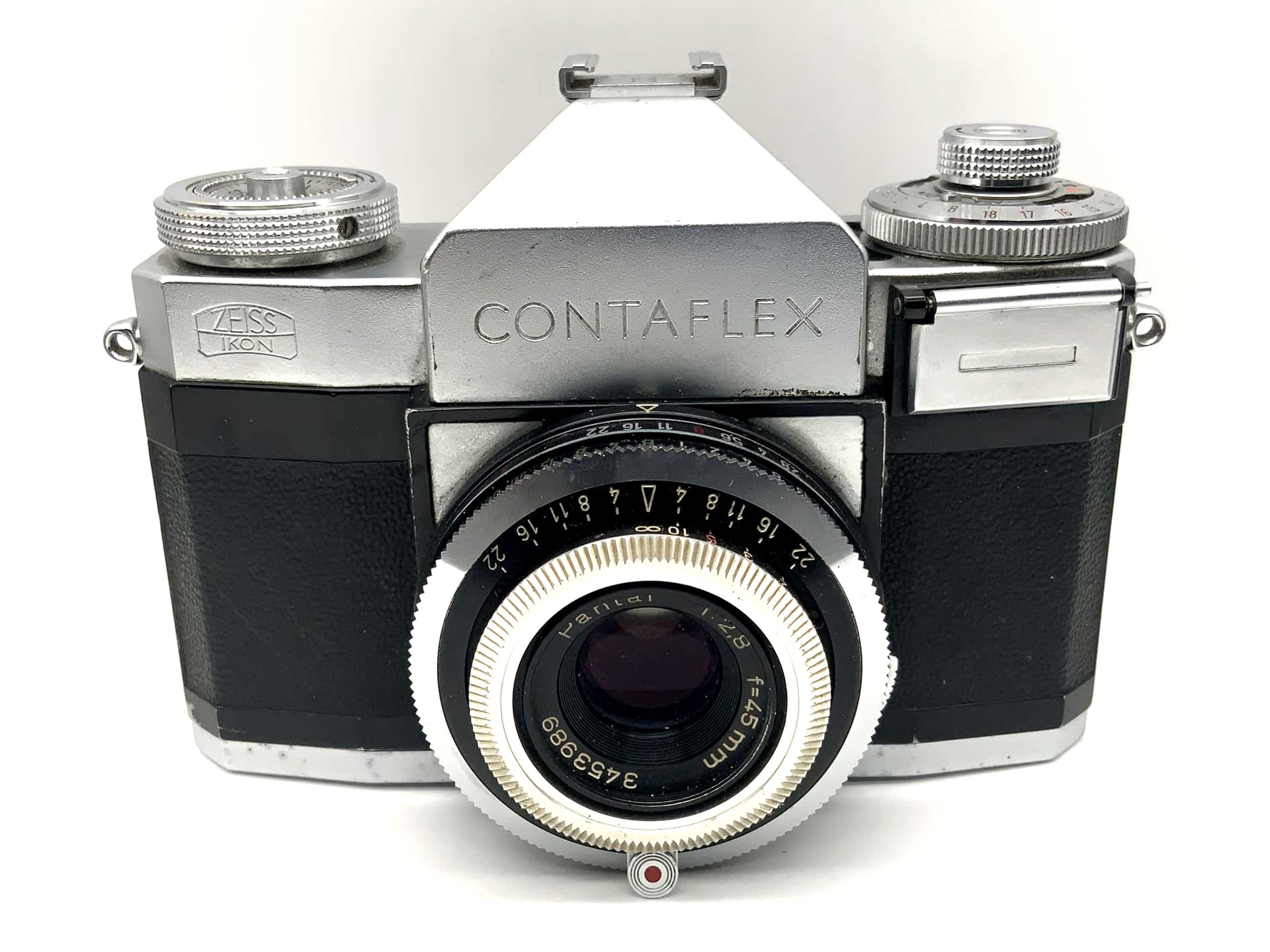 Zeiss Ikon Contaflex 35mm SLR analog with Pantar 1:2.8 45mm Prontor Reflex Body