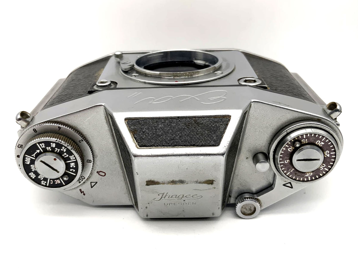 Exa II 35mm SLR analog camera, Ihagee Dresden body (Exa)
