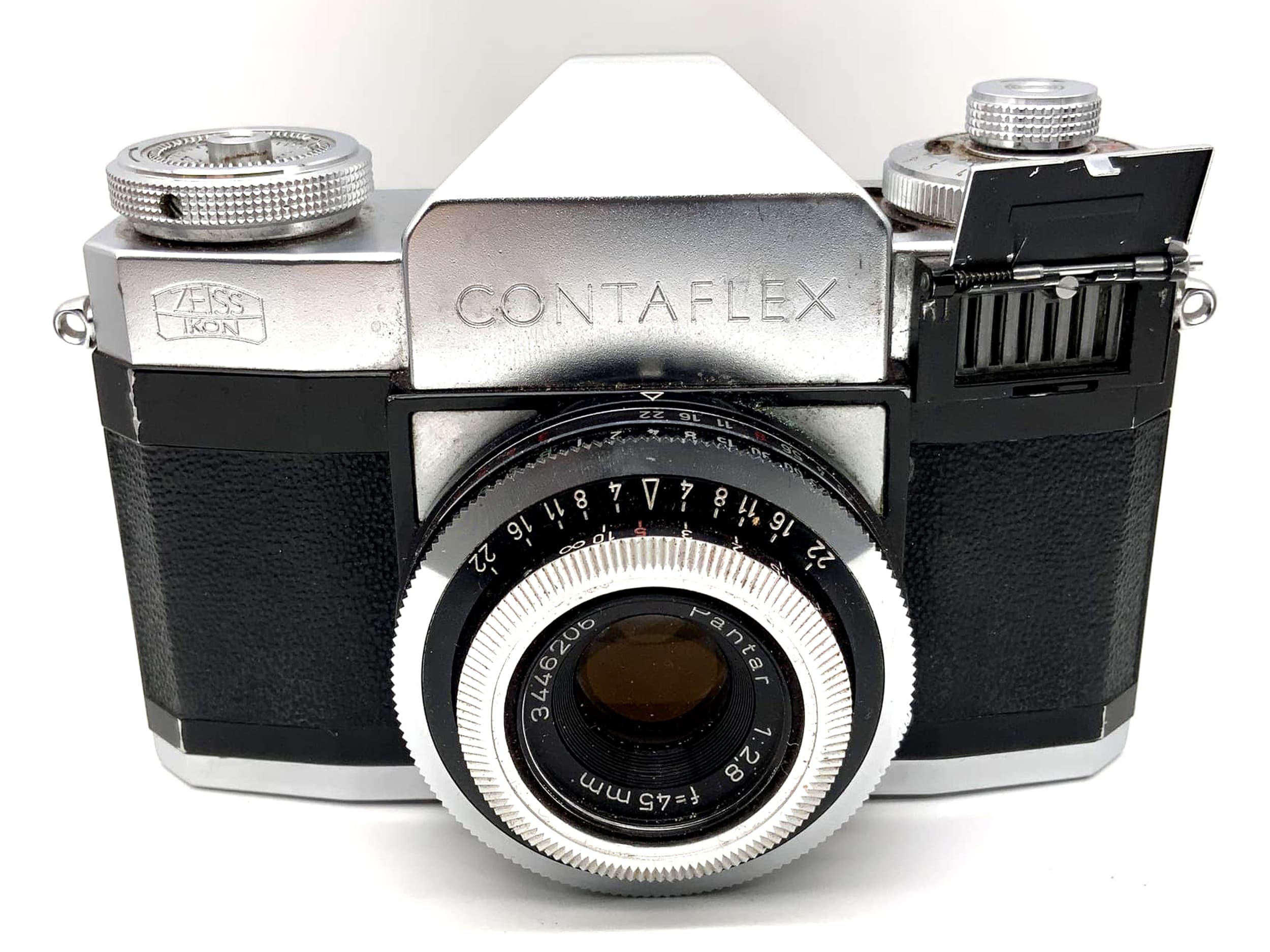 Zeiss Ikon Contaflex 35mm SLR analog with Pantar 2.8/45 Prontor Reflex Body